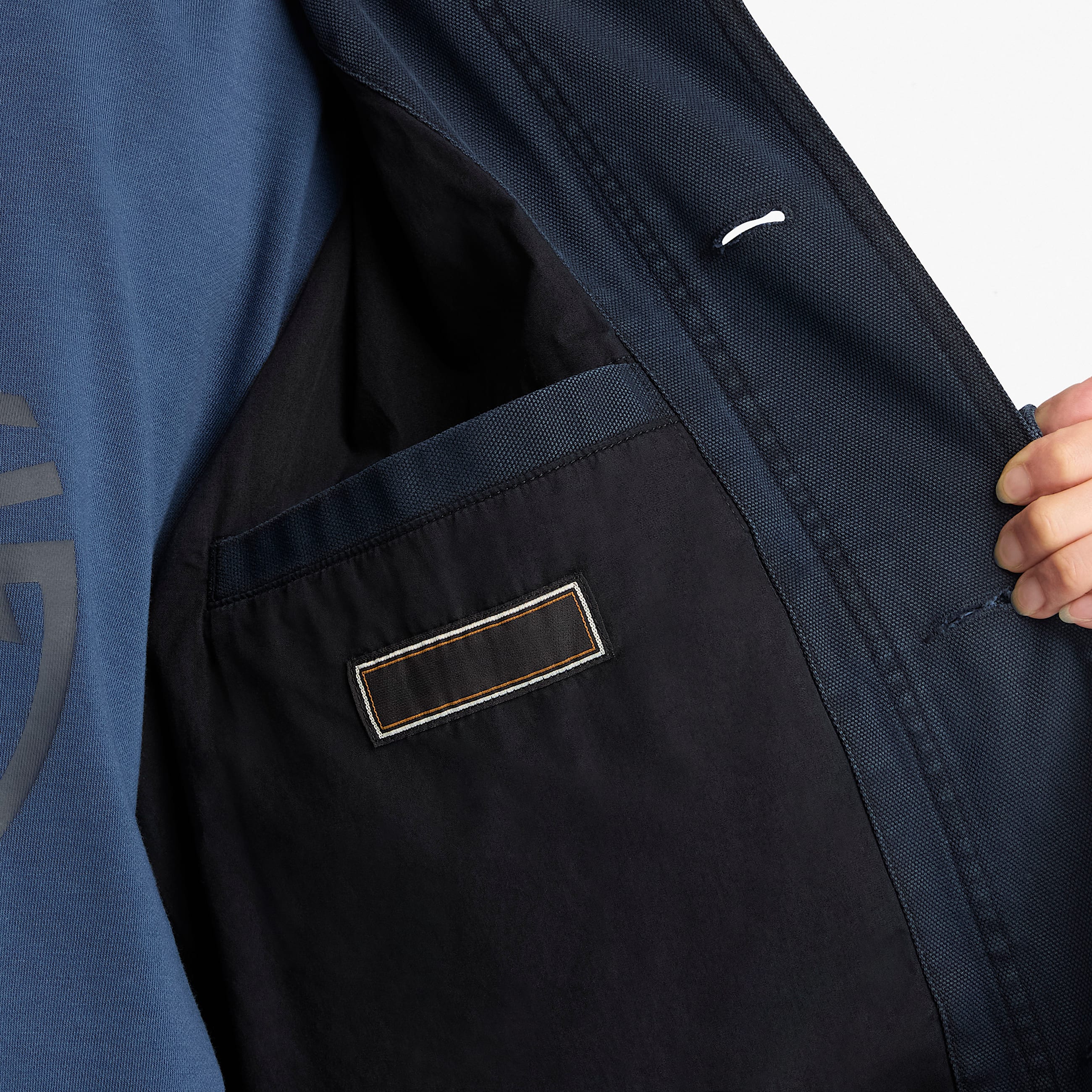 Uniseks Wenham Canvas Veldjas in donkerblauw TBL blauw ALT4