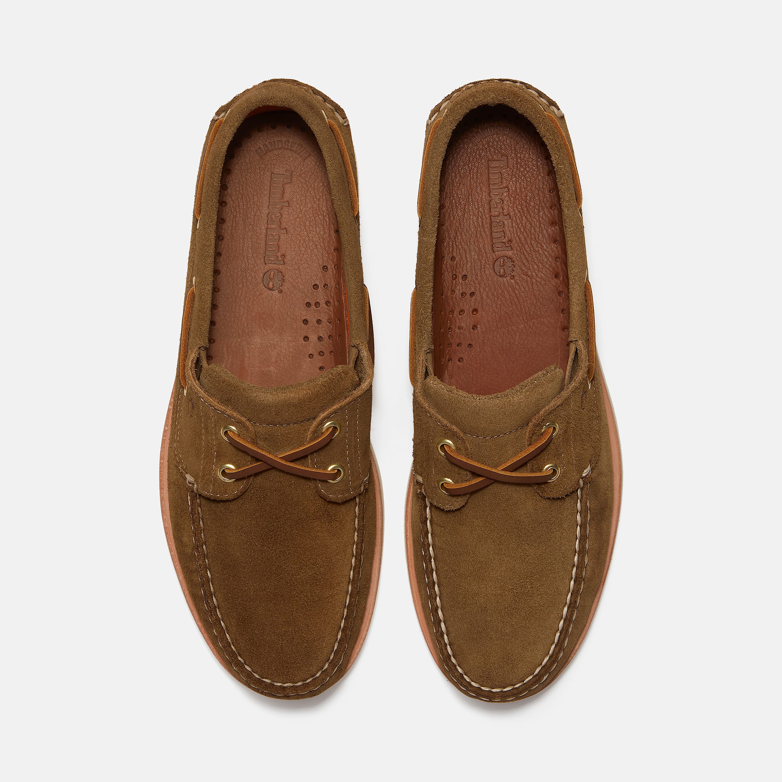 Handgefertigter Bootsschuh fr Herren in Beige TBL Beige ALT2