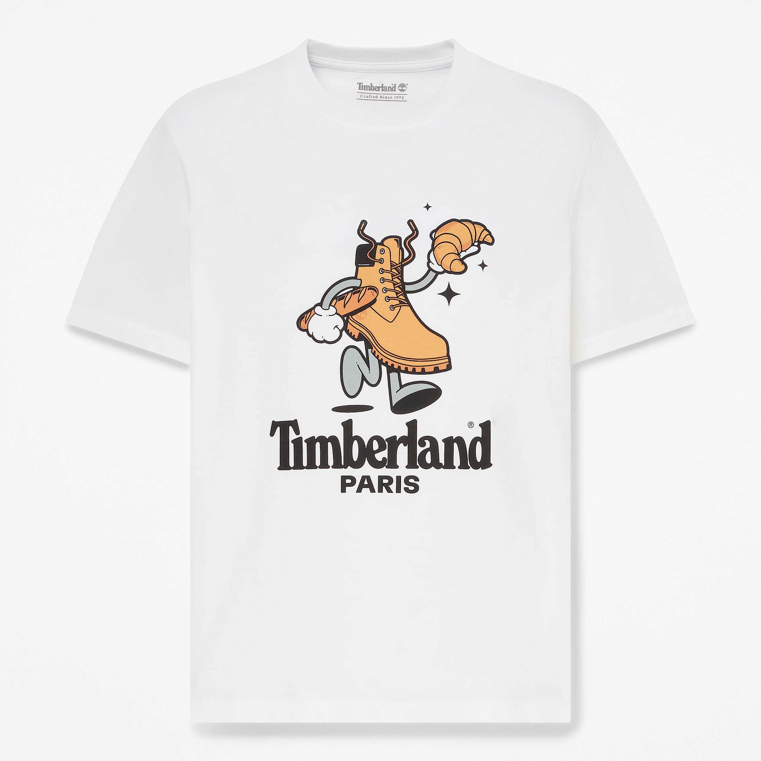 Uniseks Paris Tshirt met korte mouwen in wit TBL wit HERO