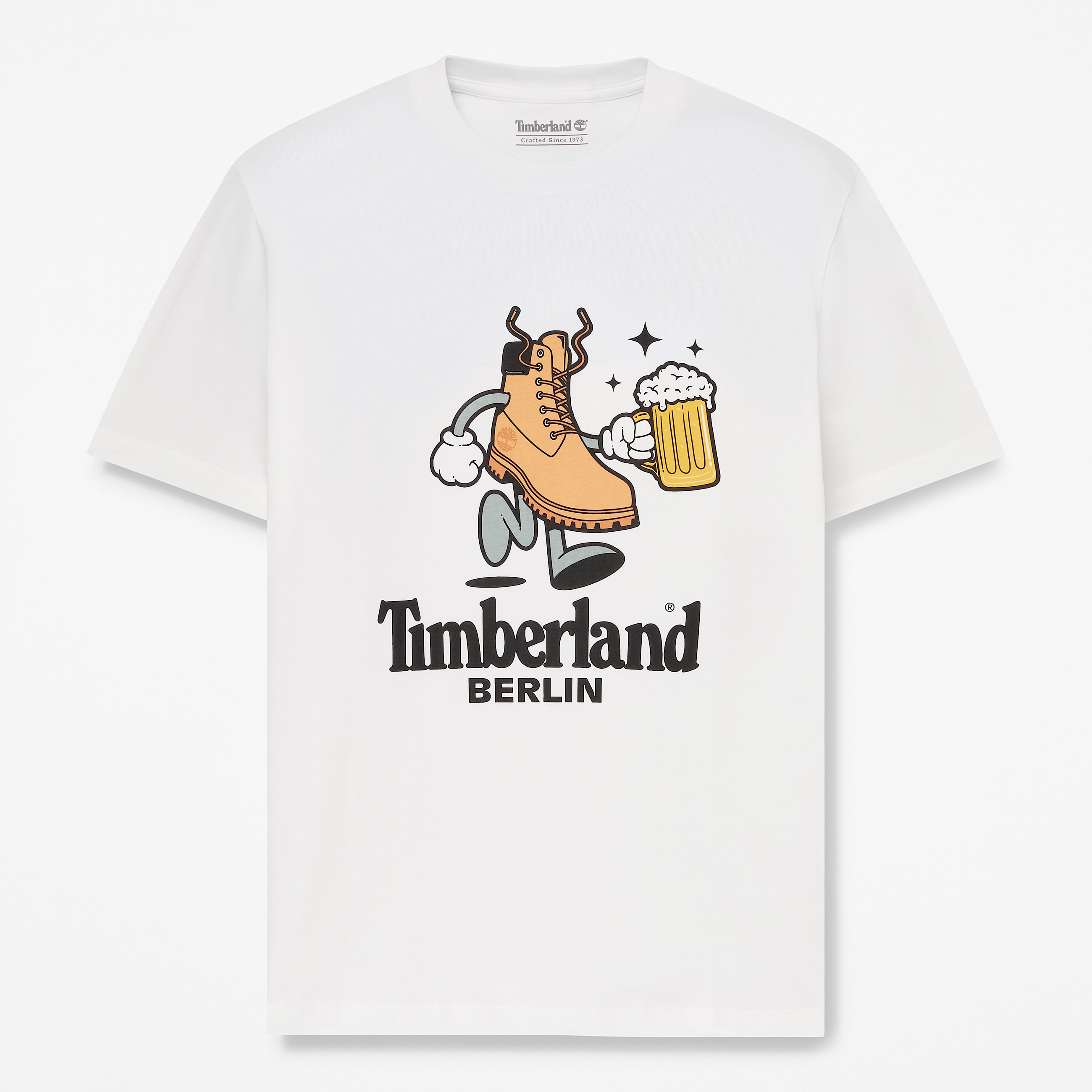 Uniseks Berlin Tshirt met korte mouwen in wit TBL wit HERO