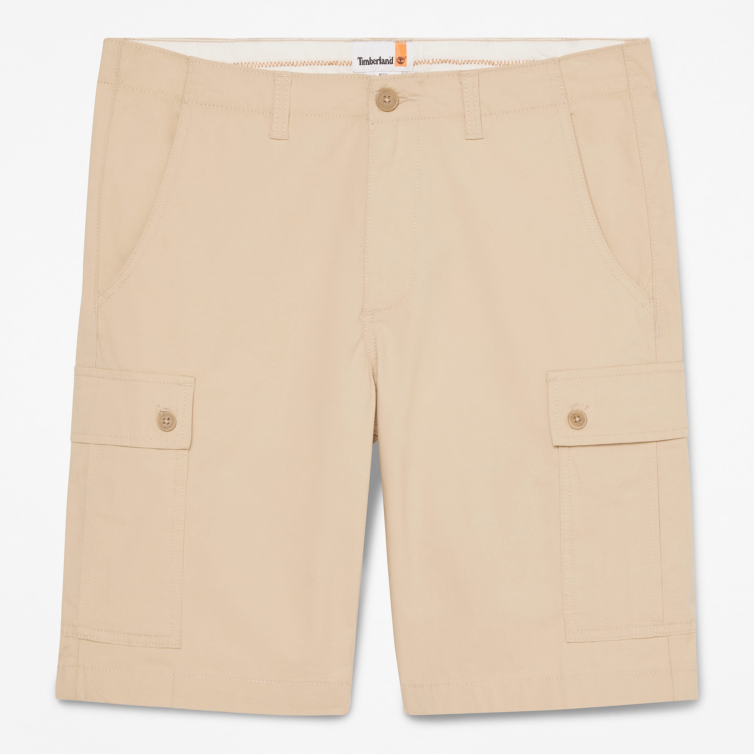 Cargoshort van popeline voor heren in beige TBL beige HERO