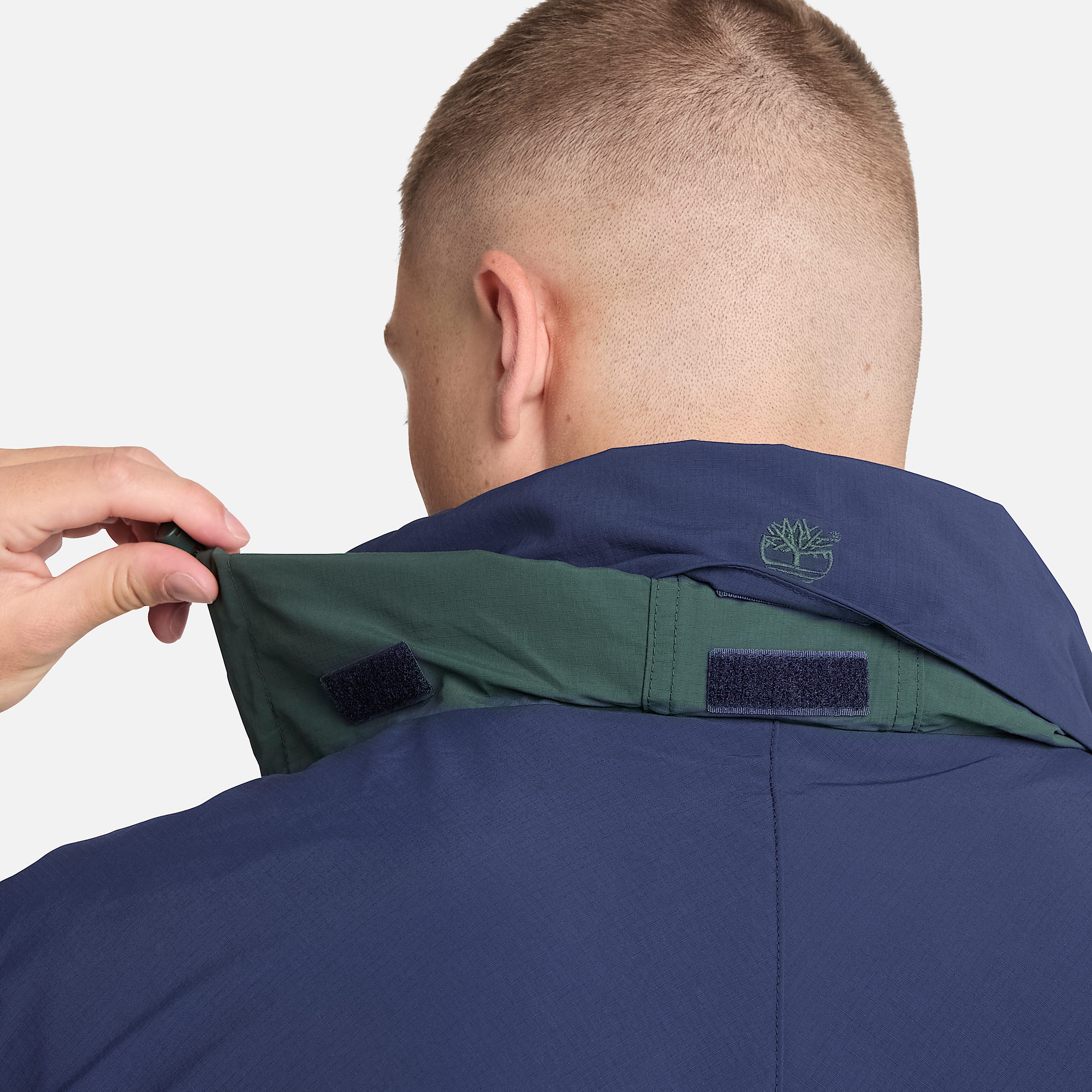 All Gender Timberland x BEAMS Nylon ZipUp Convertible Jacket in Dark Blue TBL Blue ALT6