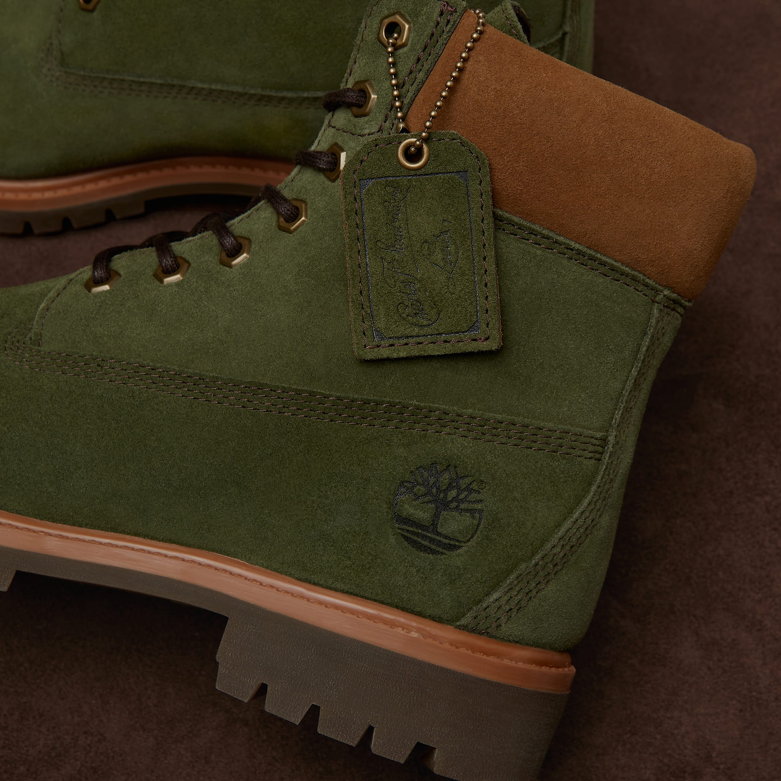 Timberland Premium 6Inch Waterproof Boot for Men in Green TBL Green MKTG1