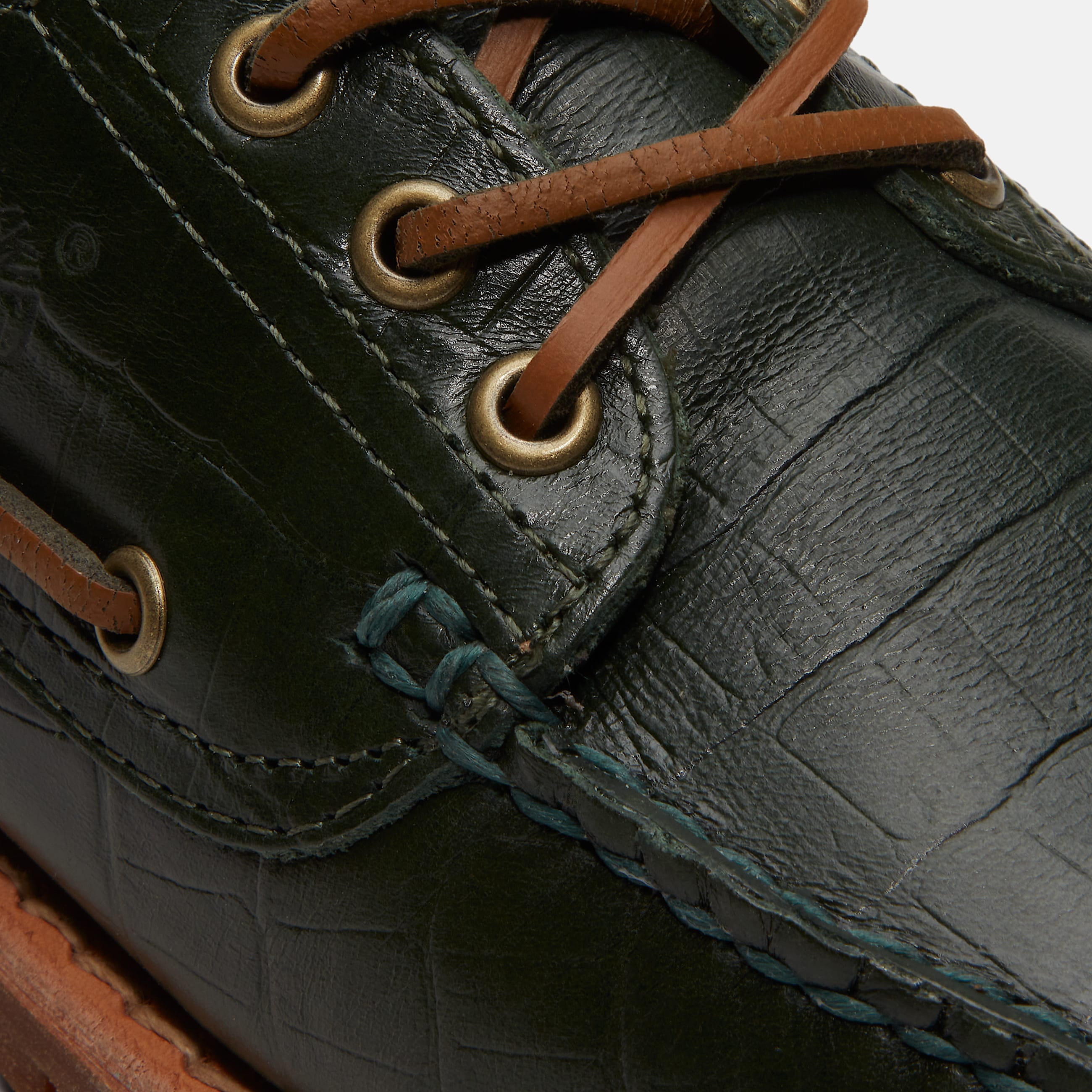 Timberland Authentic 3Eye Boat Shoe for Women in Dark Green TBL Green ALT7