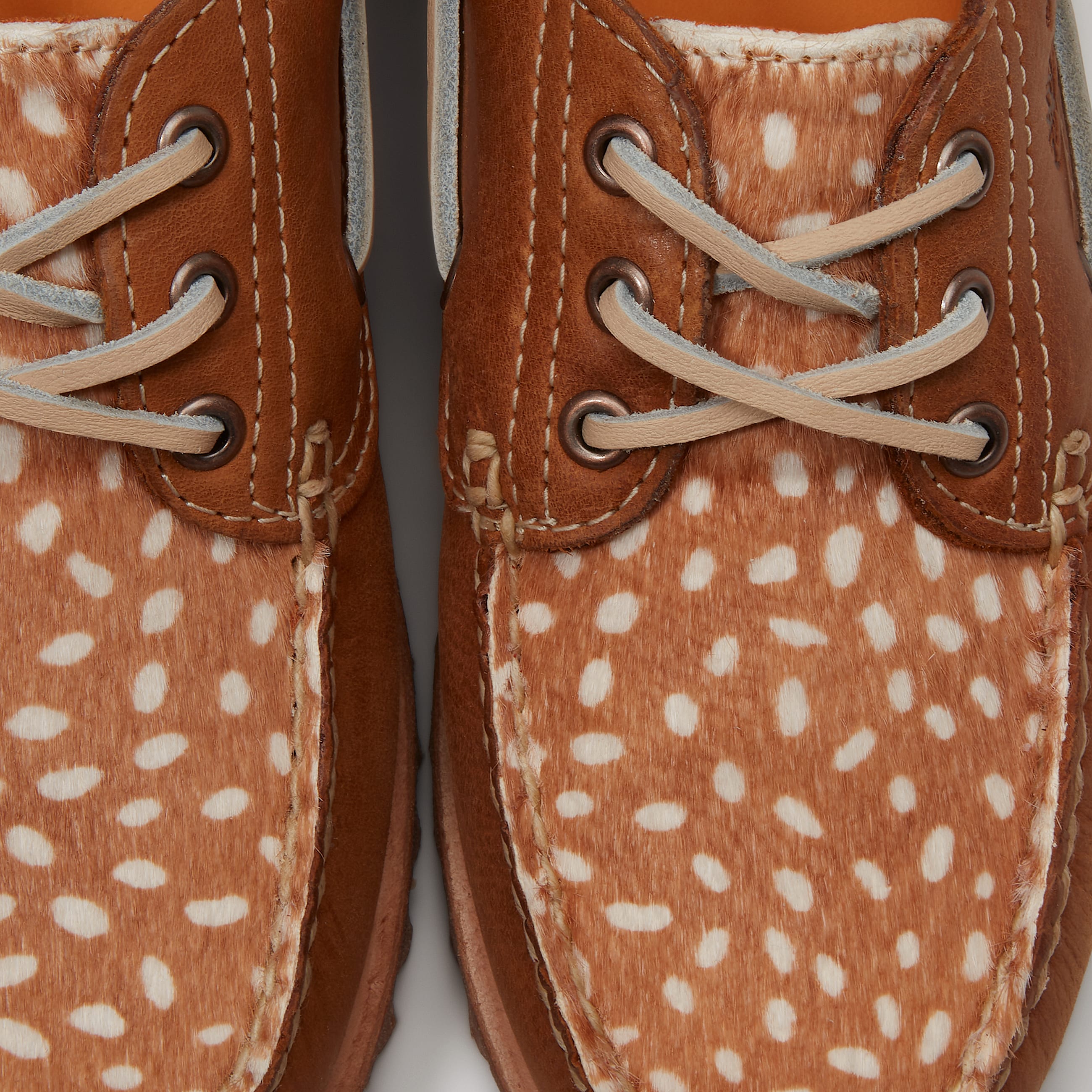 Autentisk Timberland sejlersko med tre snrehuller til kvinder i brunbeige TBL Brun ALT7