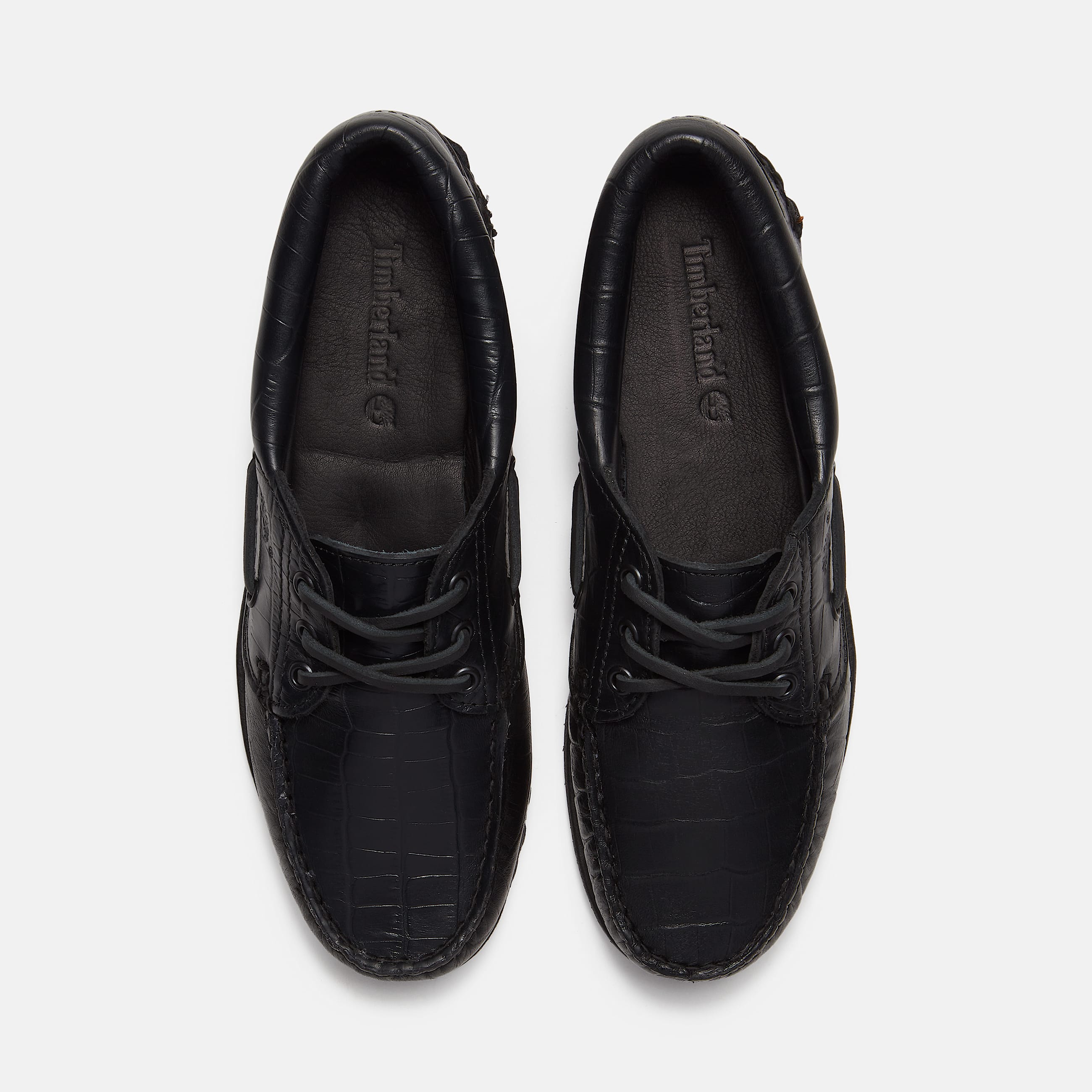 Timberland Authentic 3Eye Boat Shoe for Women in Black TBL Black ALT2