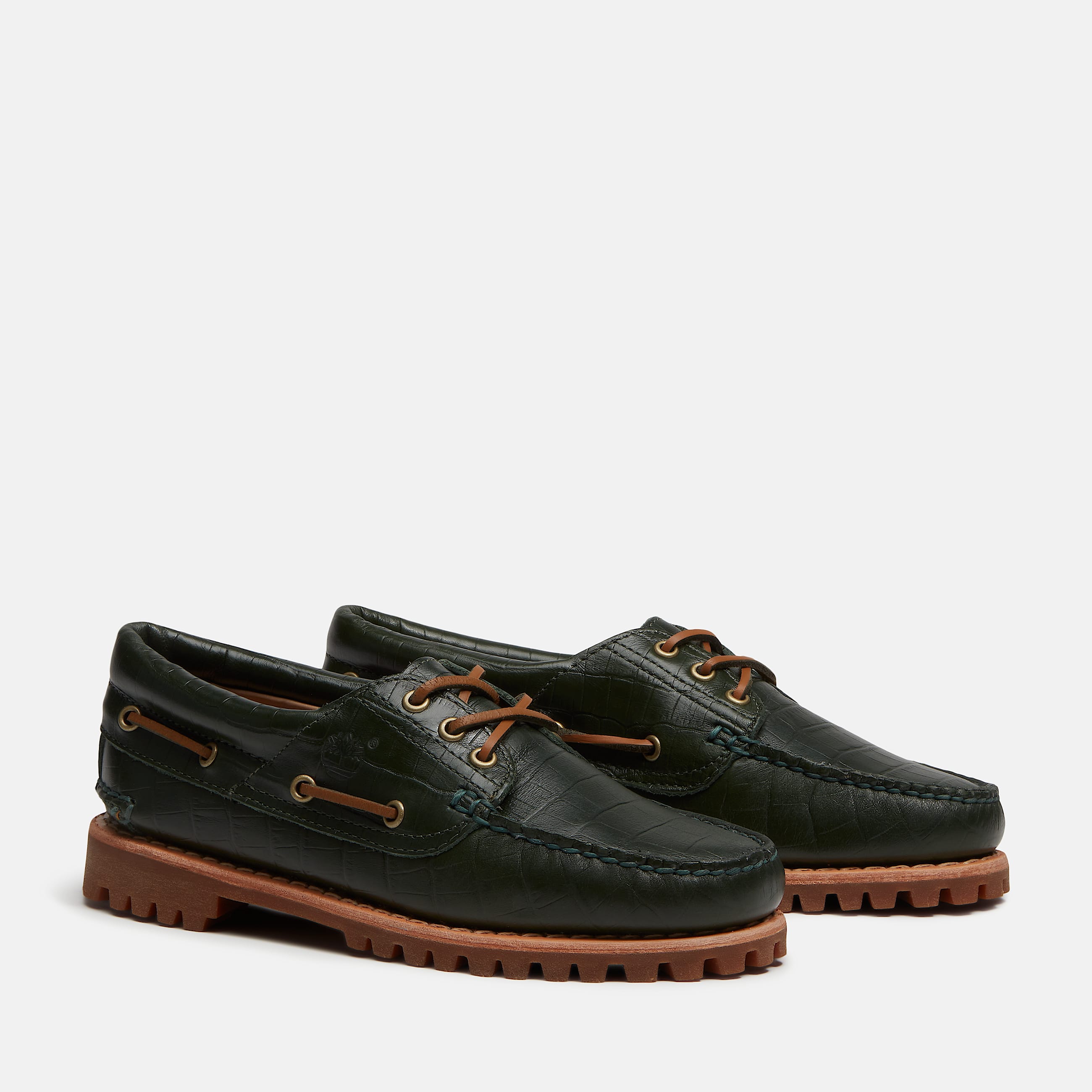 Timberland Authentic 3Eye Boat Shoe for Women in Dark Green TBL Green ALT4