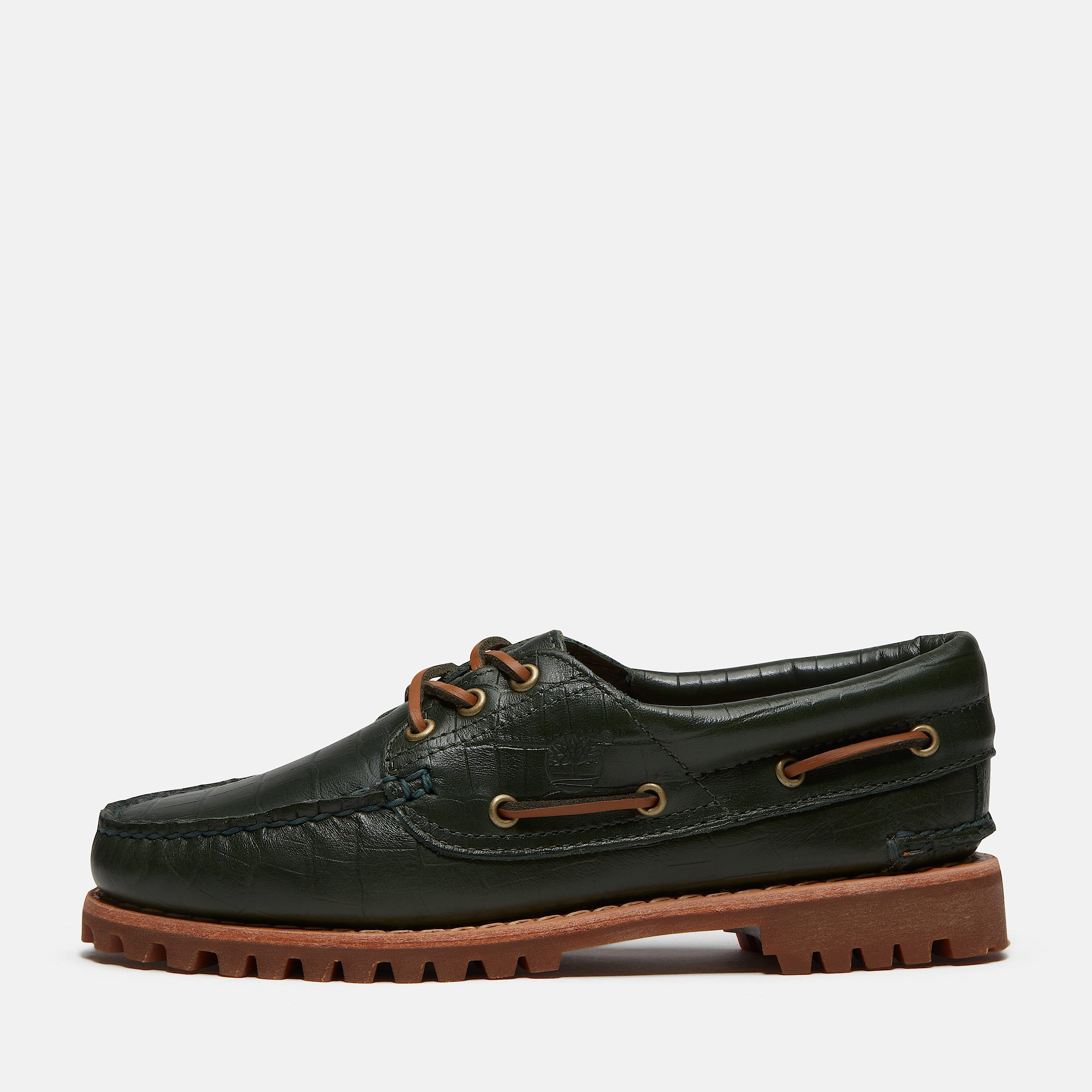 Timberland Authentic 3Eye Boat Shoe for Women in Dark Green TBL Green ALT9
