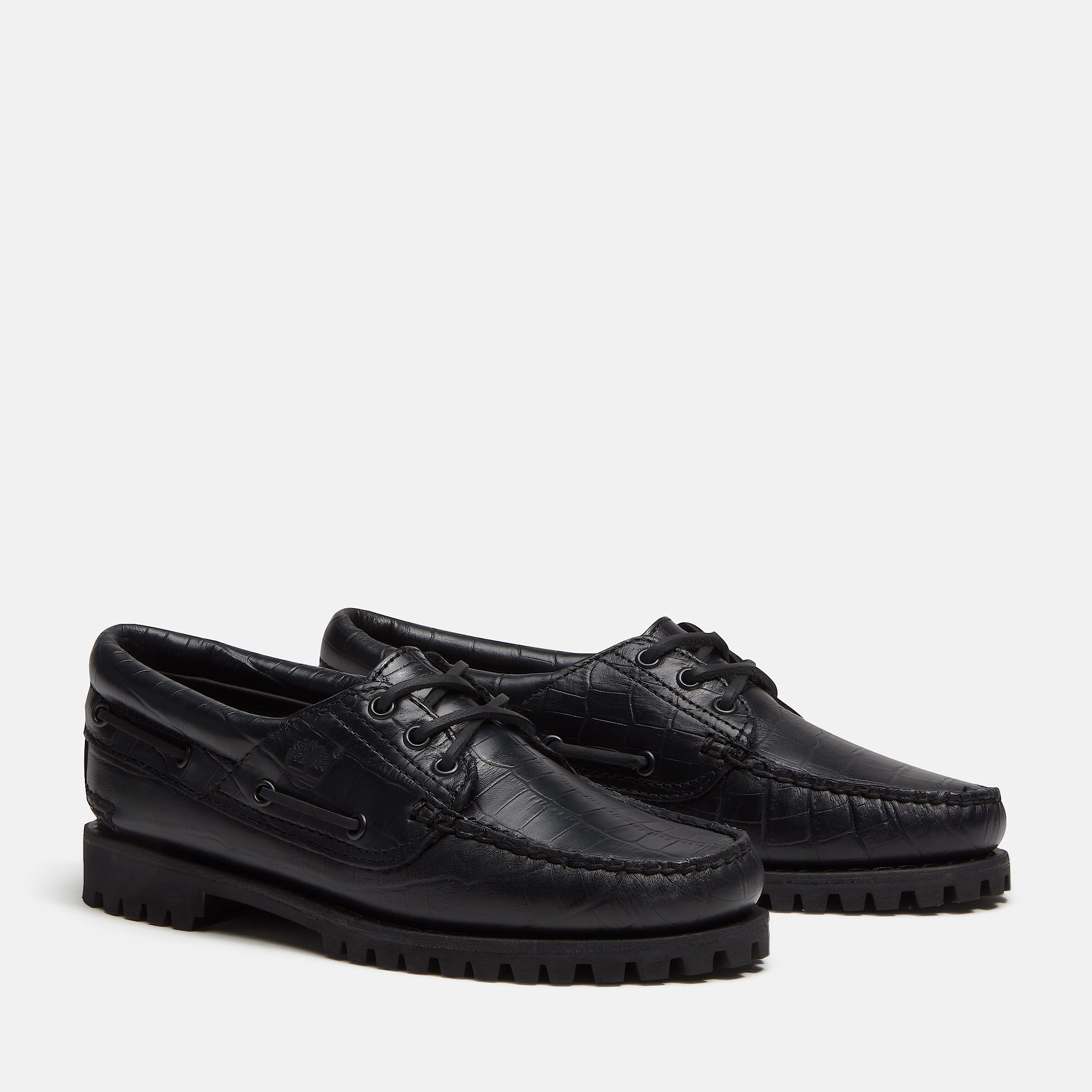 Timberland Authentic 3Eye Boat Shoe for Women in Black TBL Black ALT4