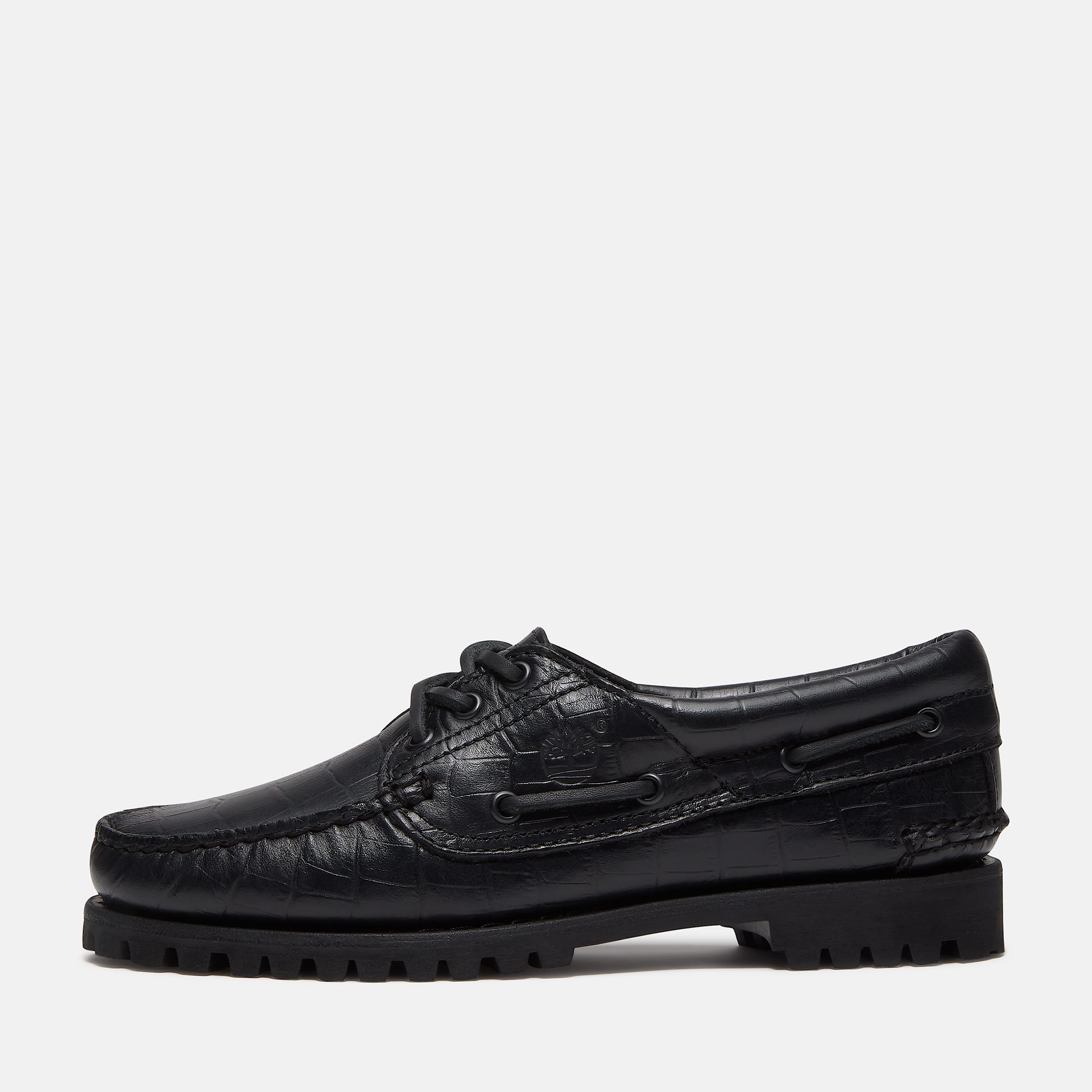 Timberland Authentic 3Eye Boat Shoe for Women in Black TBL Black ALT8