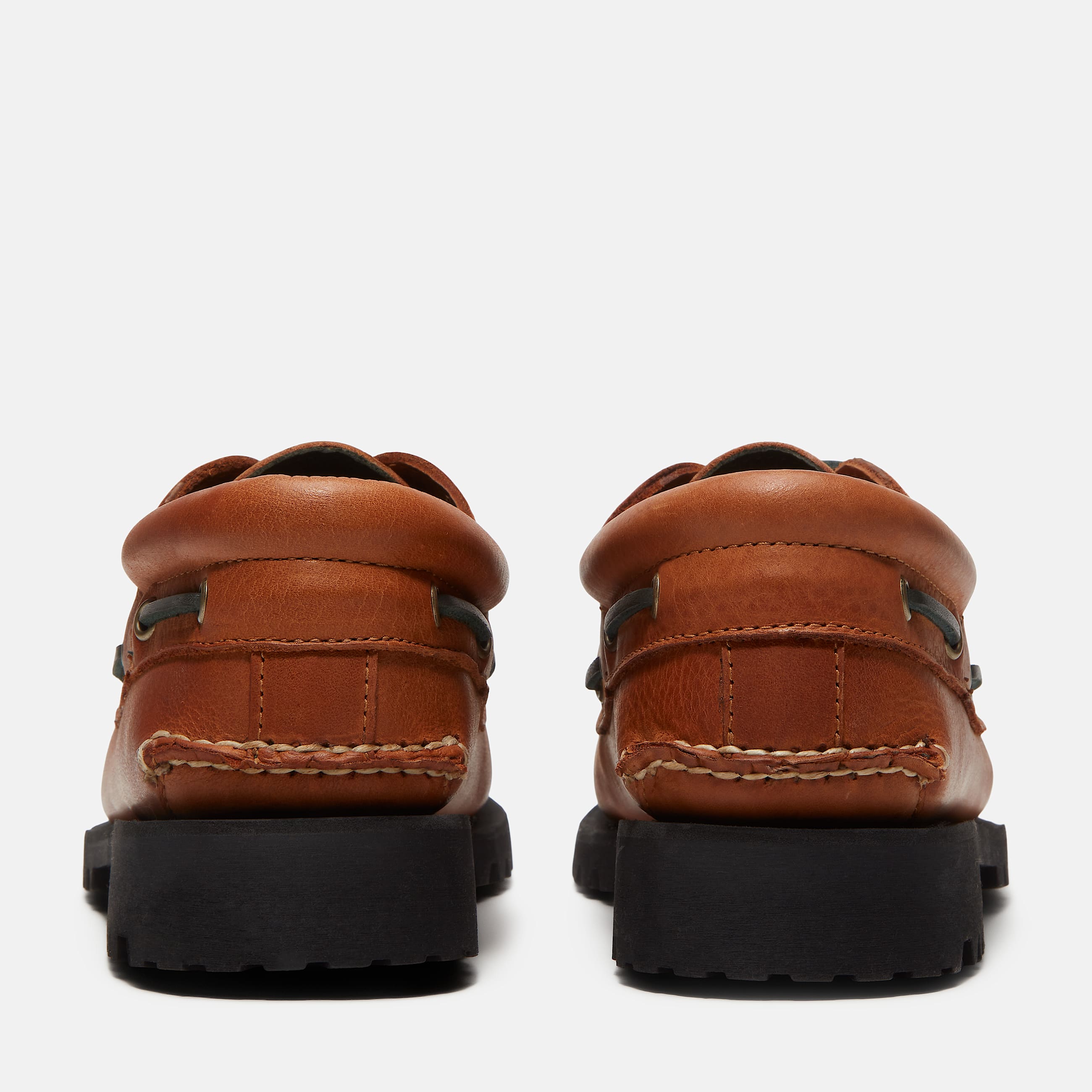 Chaussure bateau cousue main  3 illets Authentic Timberland pour homme en marron TBL marron ALT5