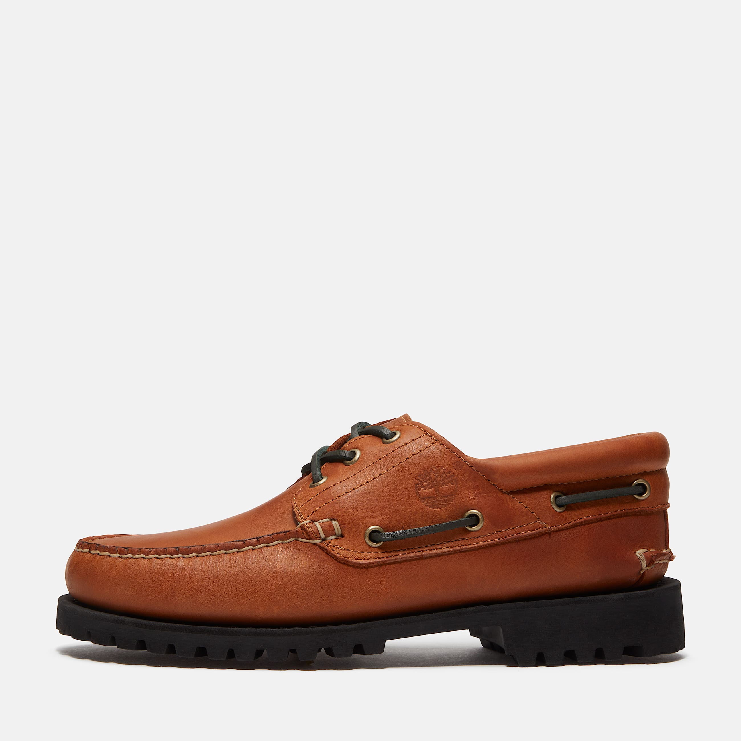 Chaussure bateau cousue main  3 illets Authentic Timberland pour homme en marron TBL marron ALT8