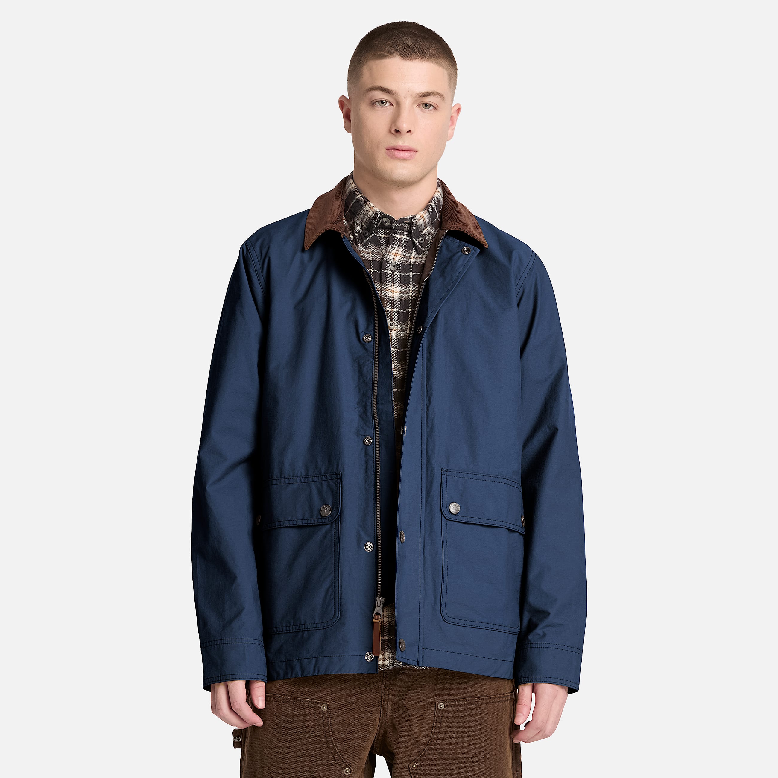 Wenham Water Repellent Field Coat for Men in Dark Blue TBL Blue ALT1
