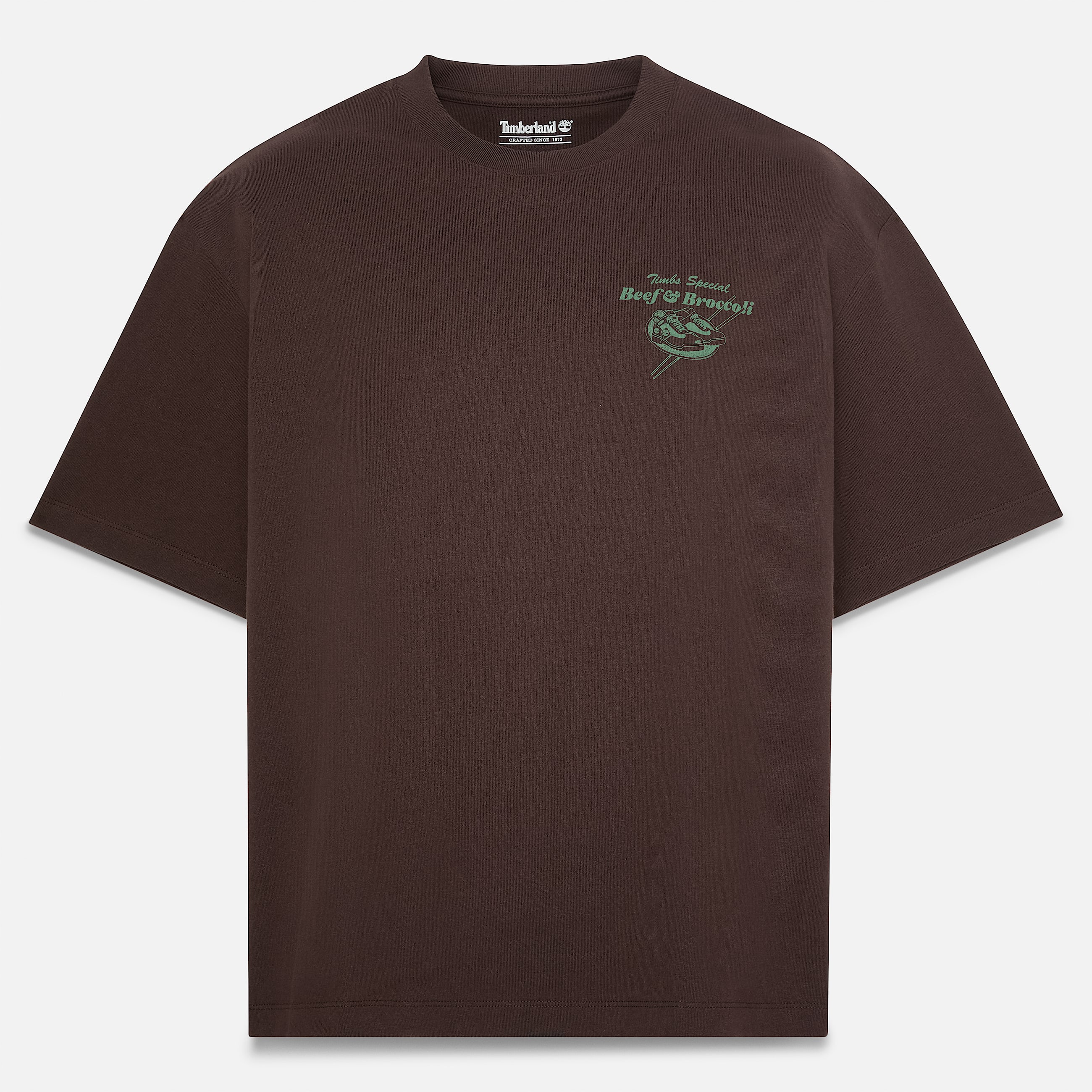 Tshirt Grafica Beef  Broccoli da Uomo in marrone scuro TBL marrone HERO
