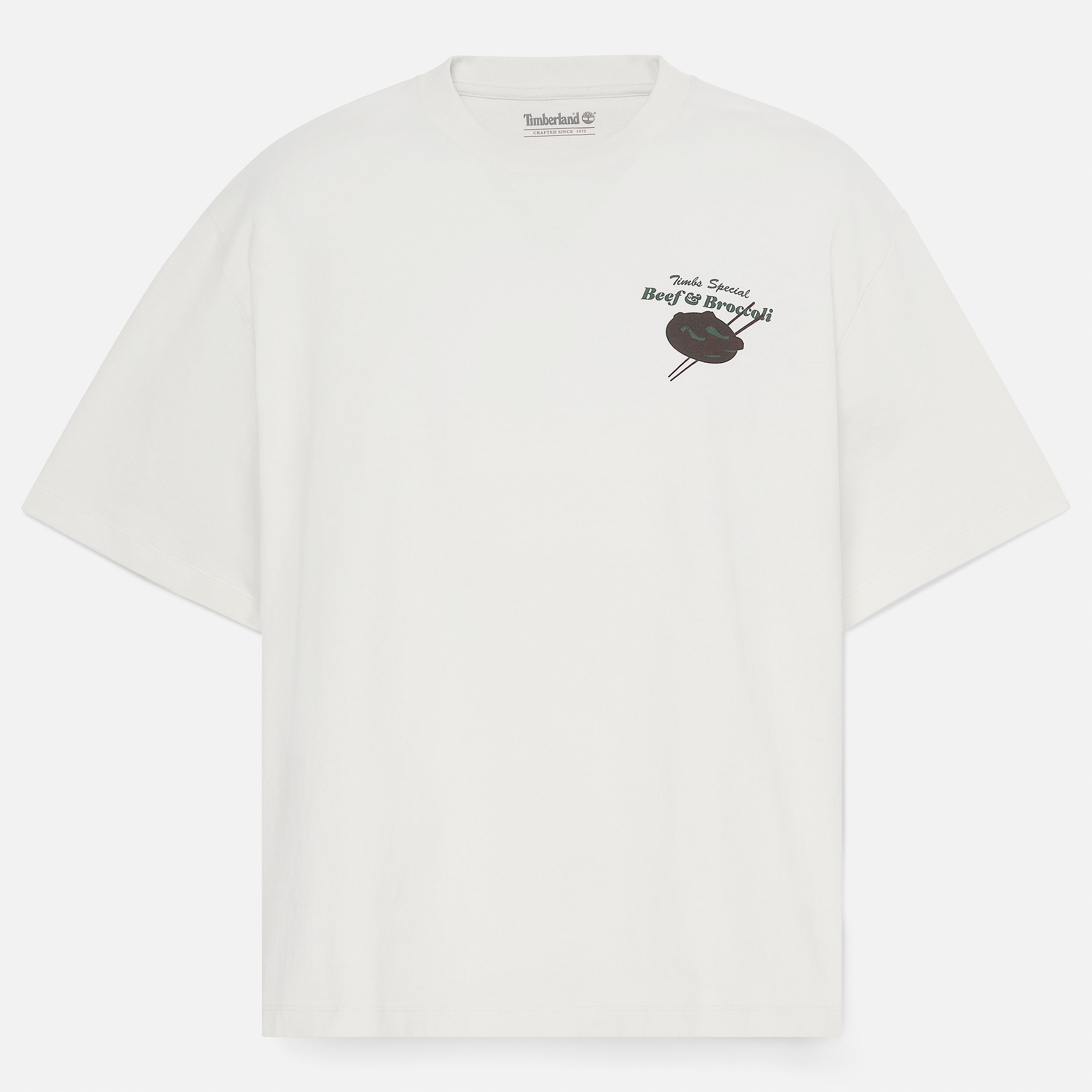 Tshirt Grafica Beef  Broccoli da Uomo in bianco TBL bianco HERO