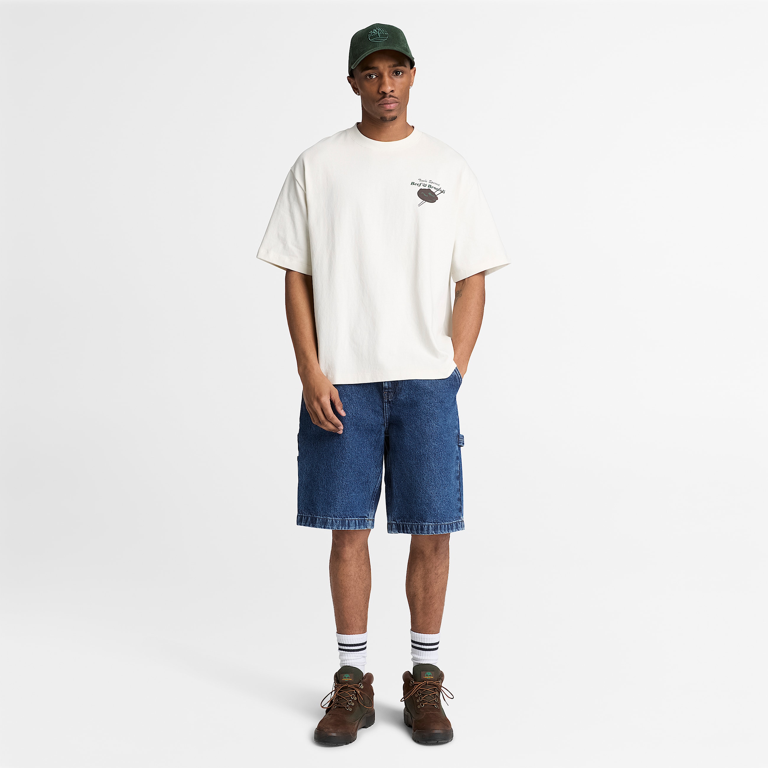 Tshirt Grafica Beef  Broccoli da Uomo in bianco TBL bianco ALT2