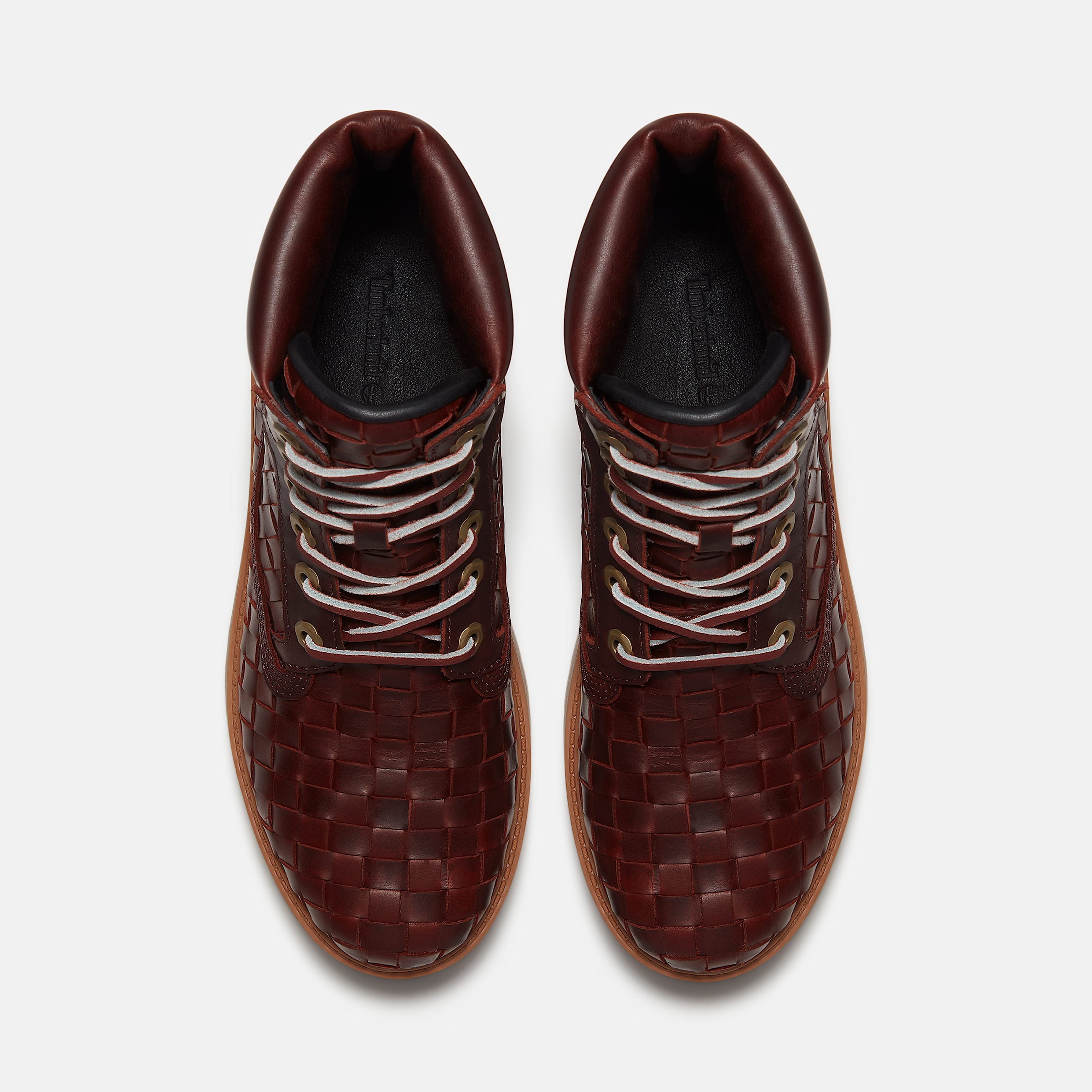 Stone Street Platform 6Inch Woven Boot for Women in Burgundy TBL Burgundy ALT2