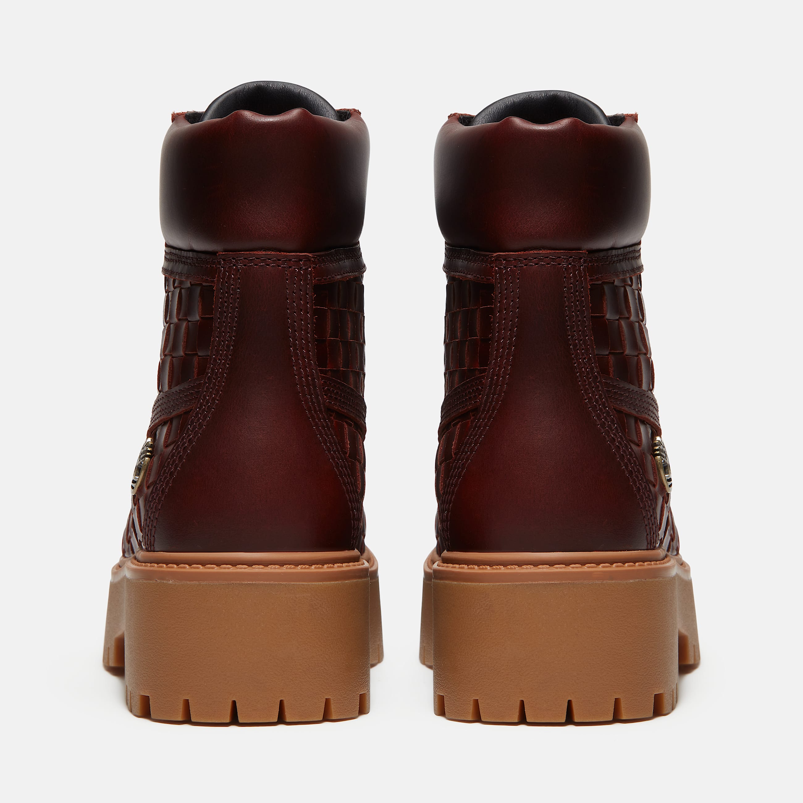 Stone Street Platform 6Inch Woven Boot for Women in Burgundy TBL Burgundy ALT5