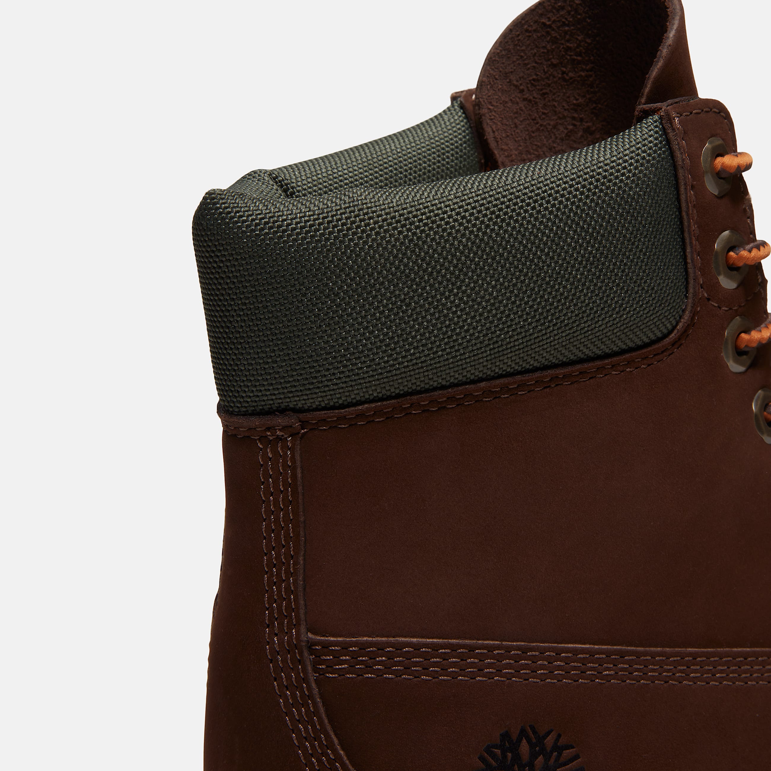 Timberland Heritage 6Inch Waterproof Boot for Men in Dark BrownYellow TBL Brown ALT7