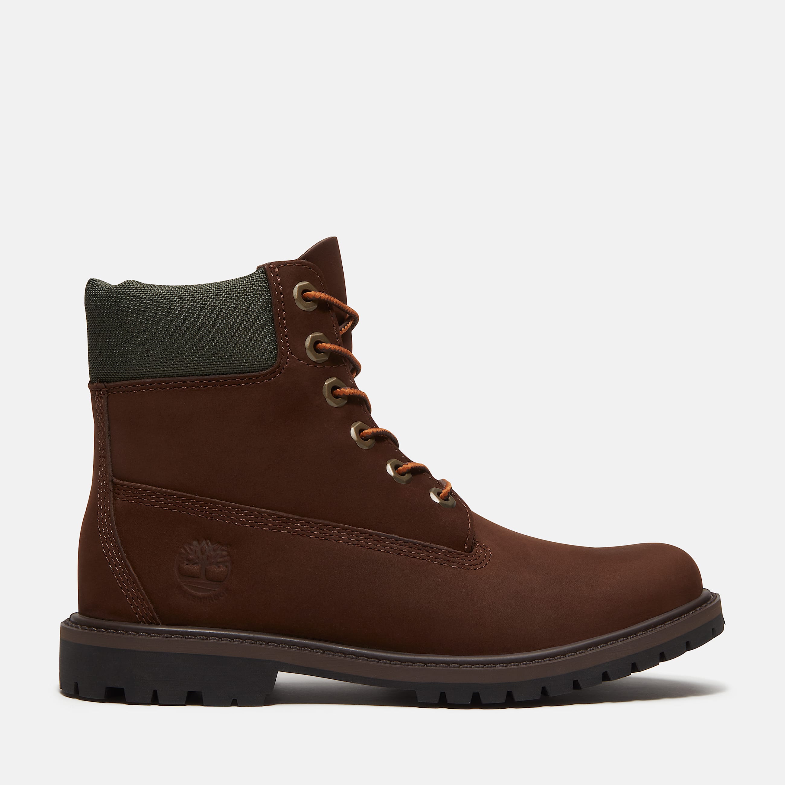 Vandtt Timberland Premium 6tommer stvle til kvinder i mrkebrun TBL Brun HERO