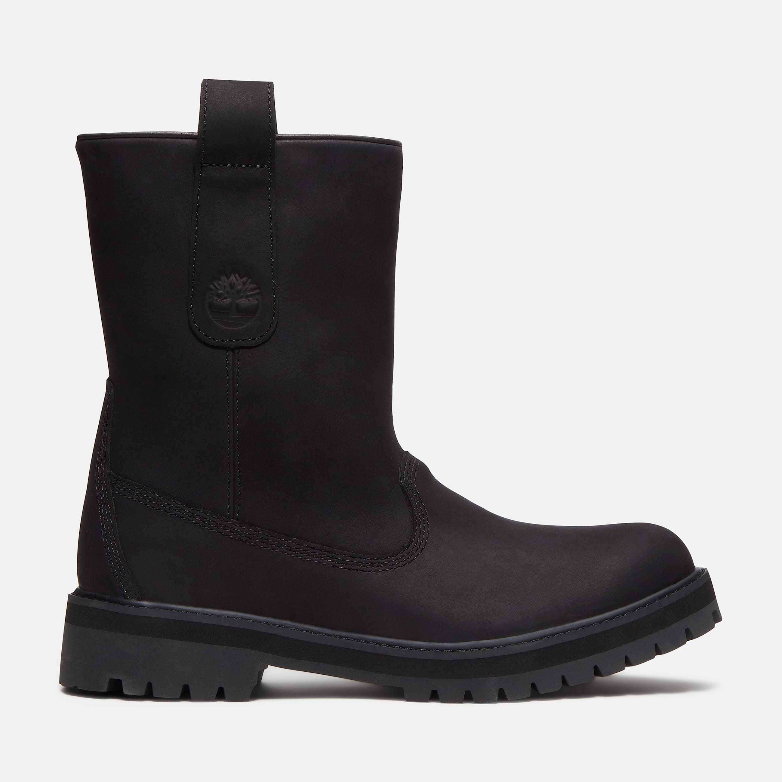 Timberland Heritage Mid PullOn Boot for Men in Black TBL Black HERO