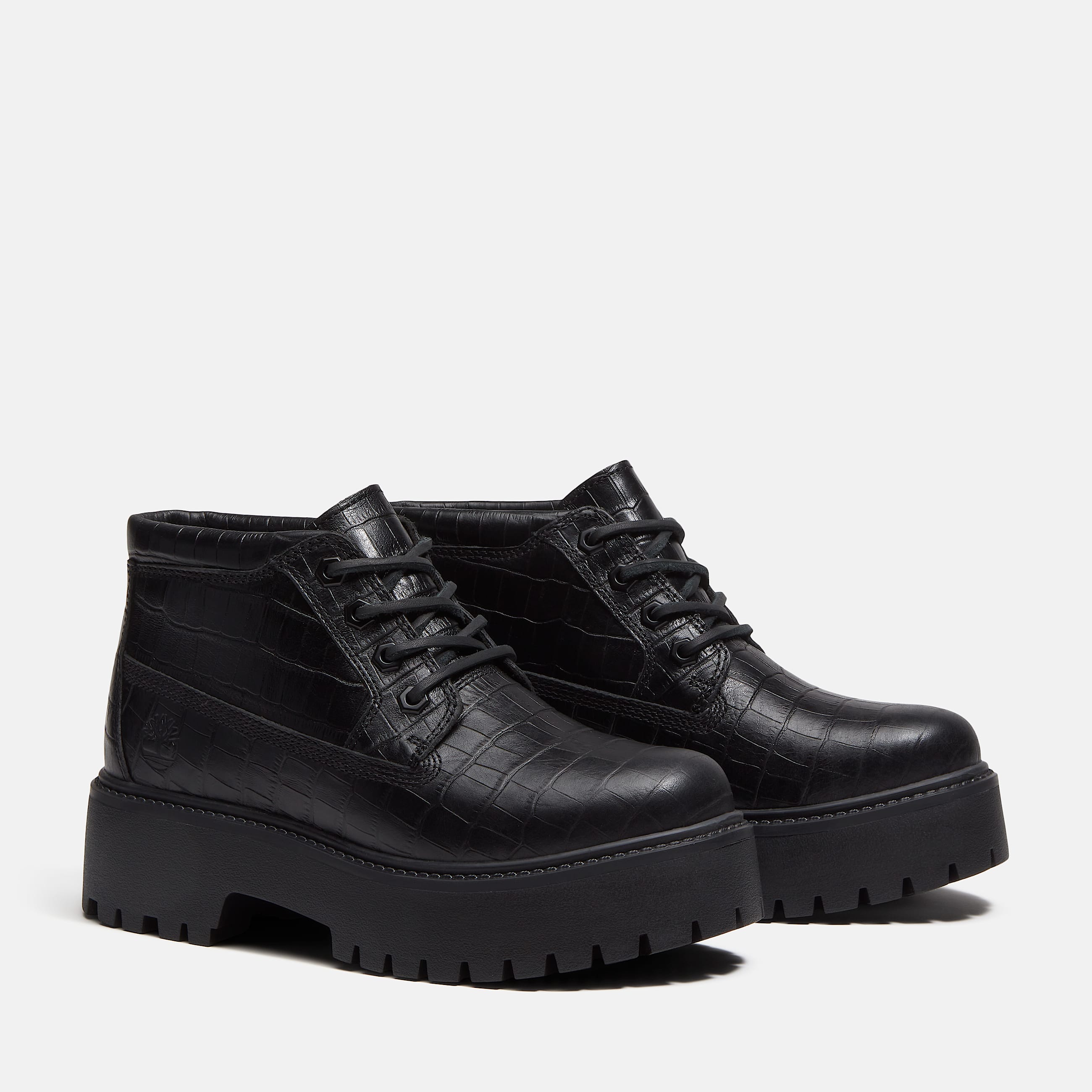 Stone Street Platform Mid Boot for Women in Black TBL Black ALT4