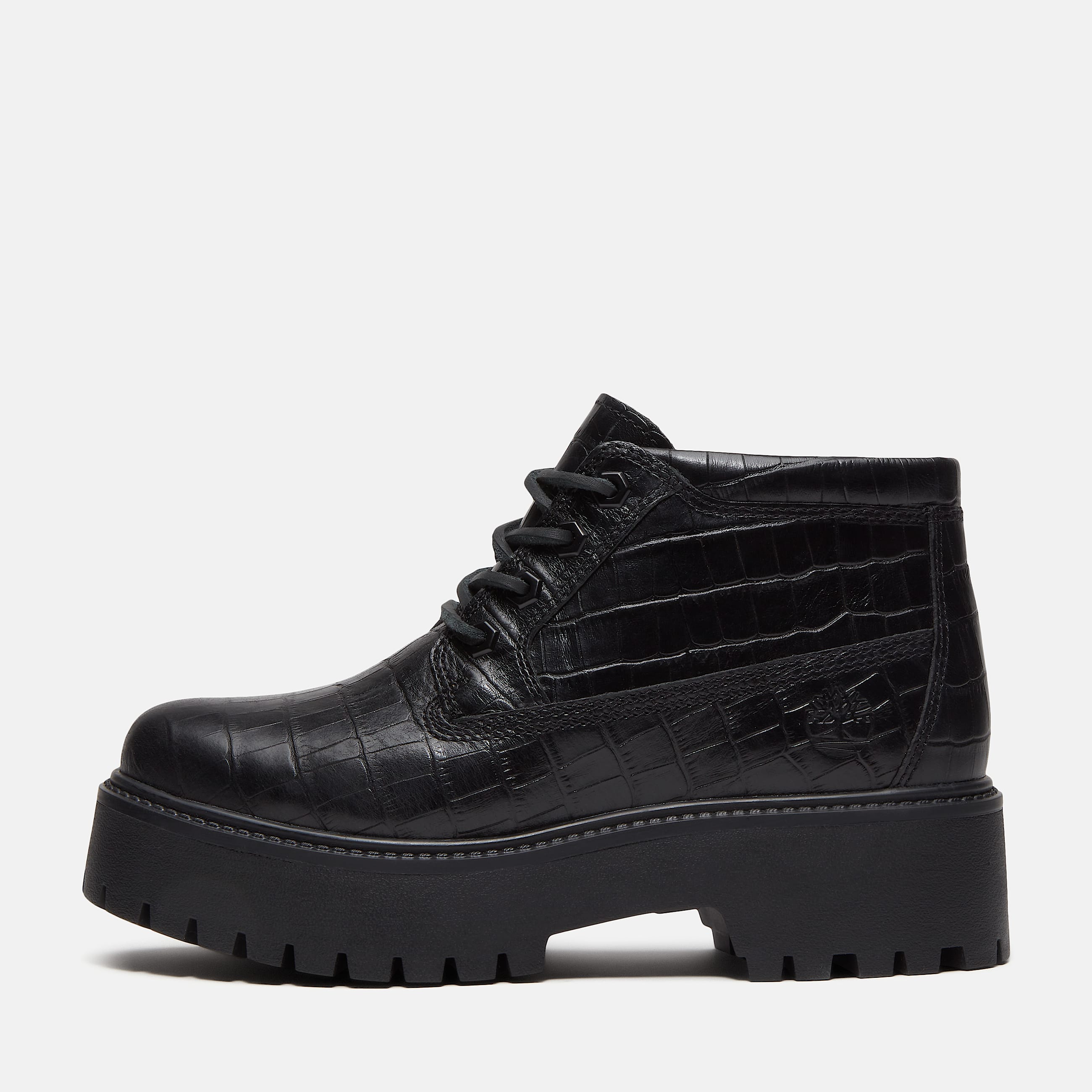 Stone Street Platform Mid Boot for Women in Black TBL Black ALT9