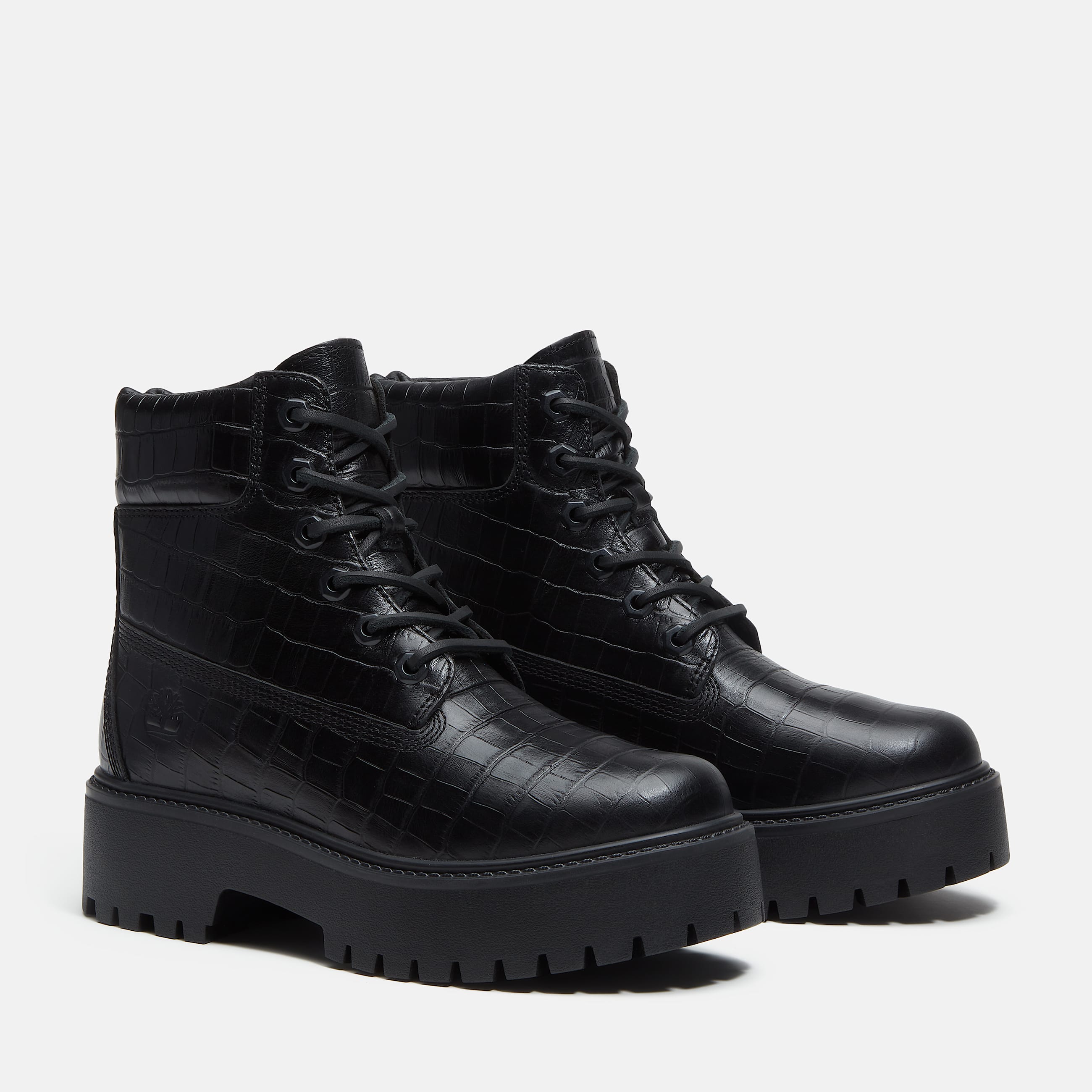 Botas 6Inch con plataforma Stone Street para mujer en negro TBL negro ALT4