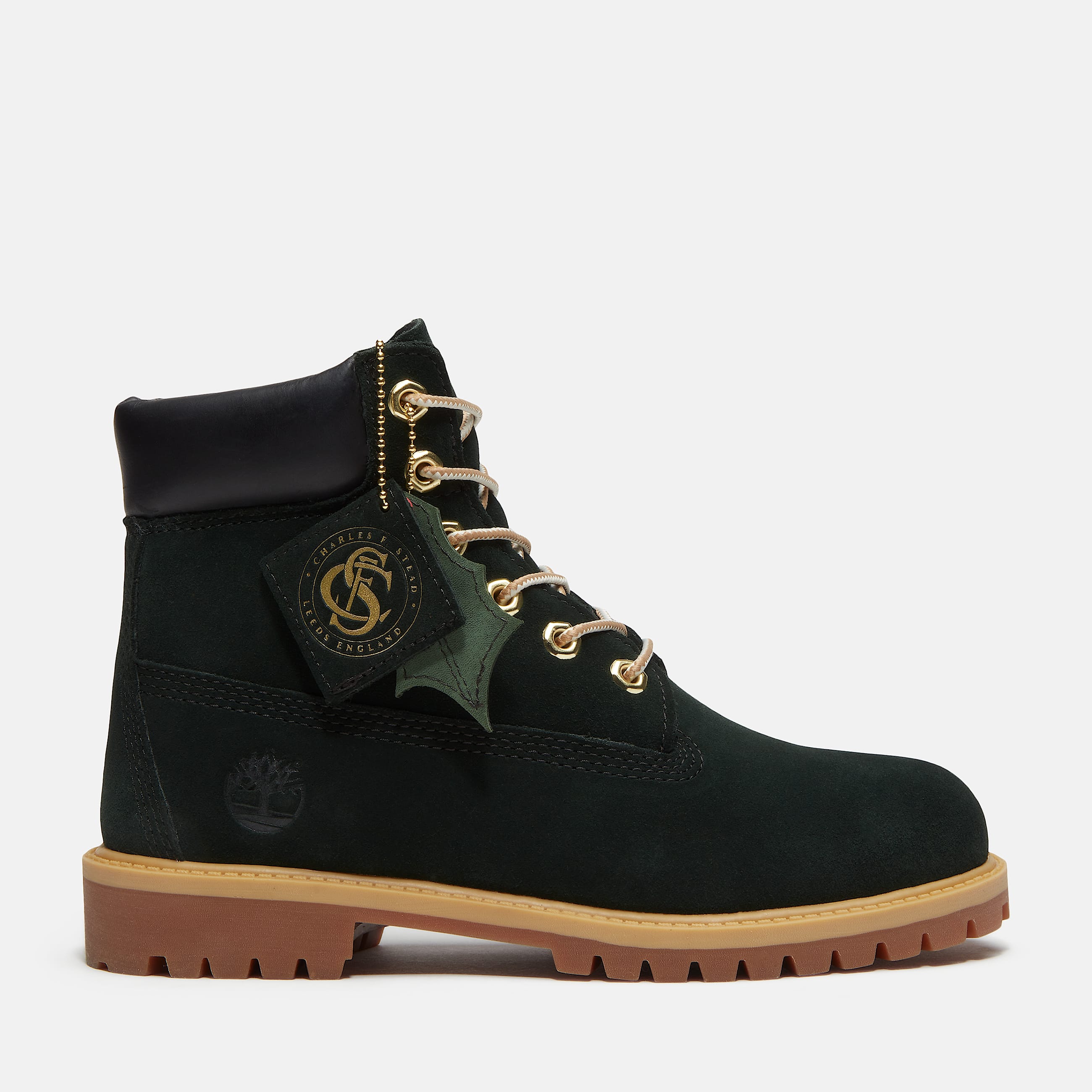 Wasserdichter Timberland Premium 6Inch Boot fr Kinder in Dunkelgrn TBL Grn HERO