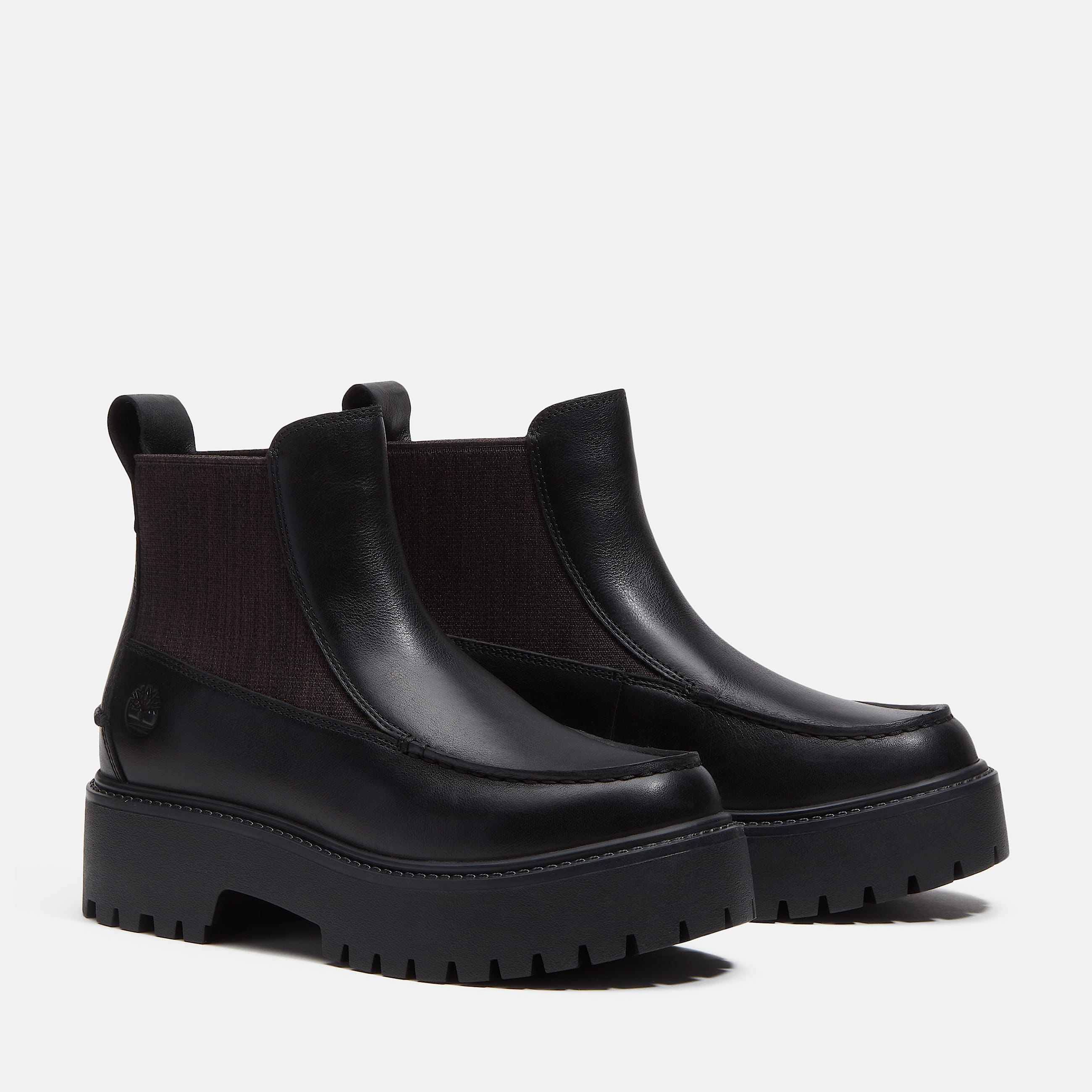 Stone Street Platform Chelsea Boot for Women in Black TBL Black ALT4