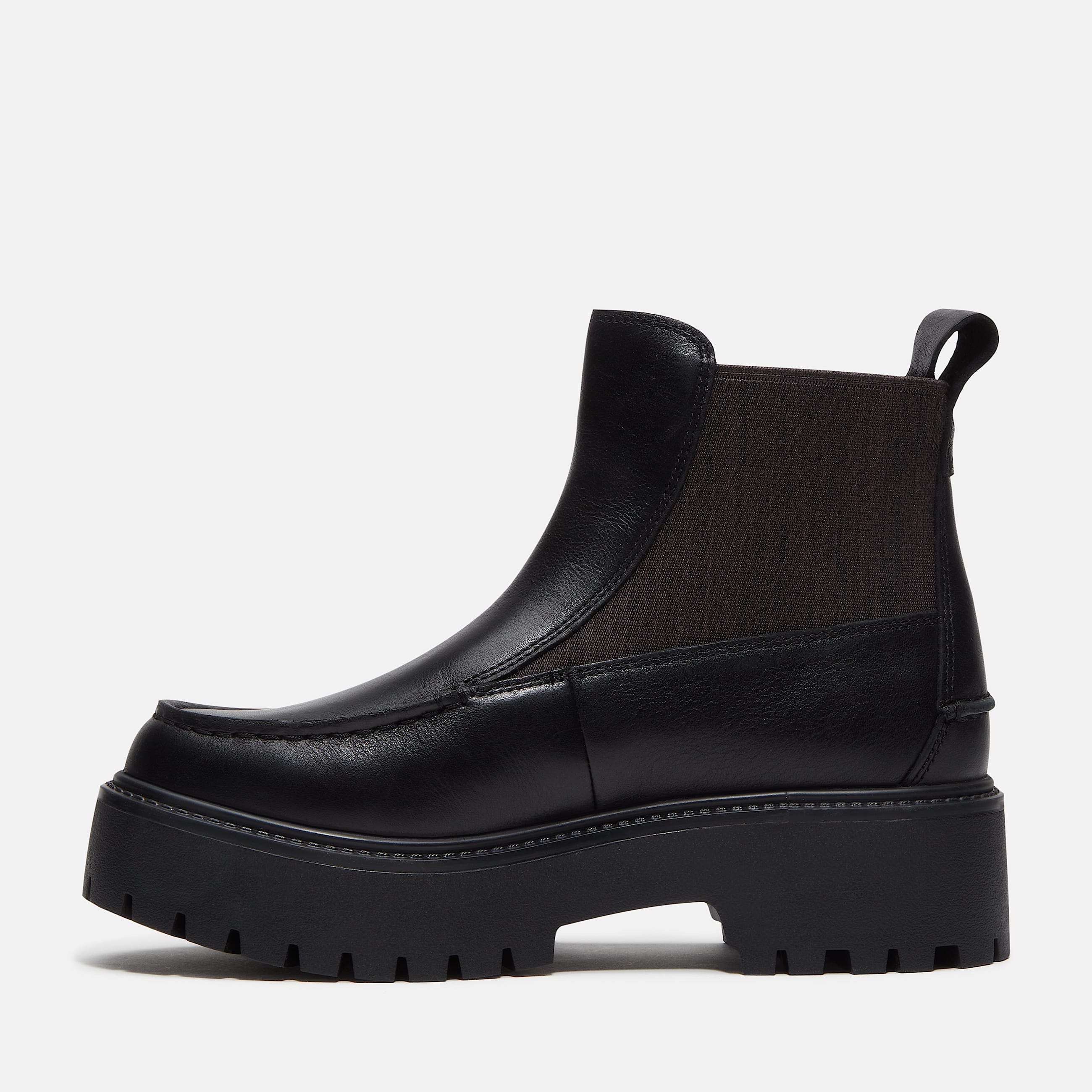 Stone Street Platform Chelsea Boot for Women in Black TBL Black ALT6