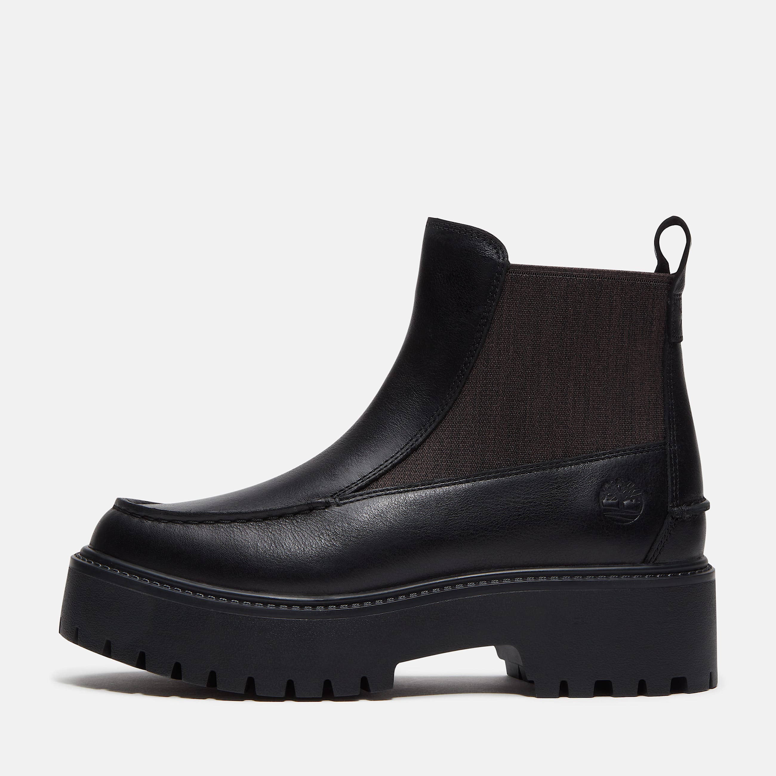 Stone Street Platform Chelsea Boot for Women in Black TBL Black ALT8