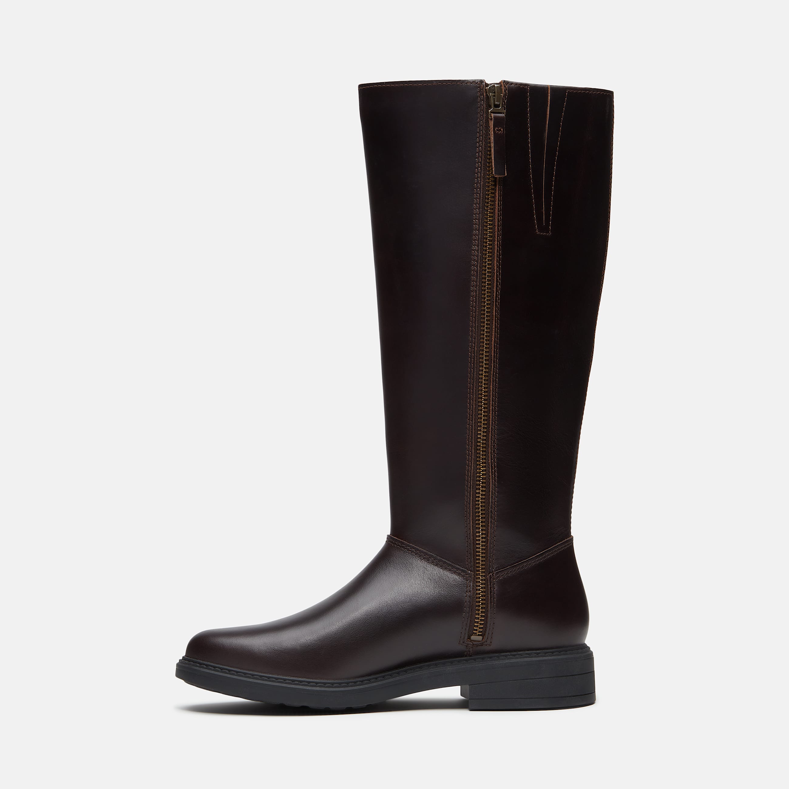 Stormbucks Tall Side Zip Boot for Women in Dark Brown TBL Brown ALT6
