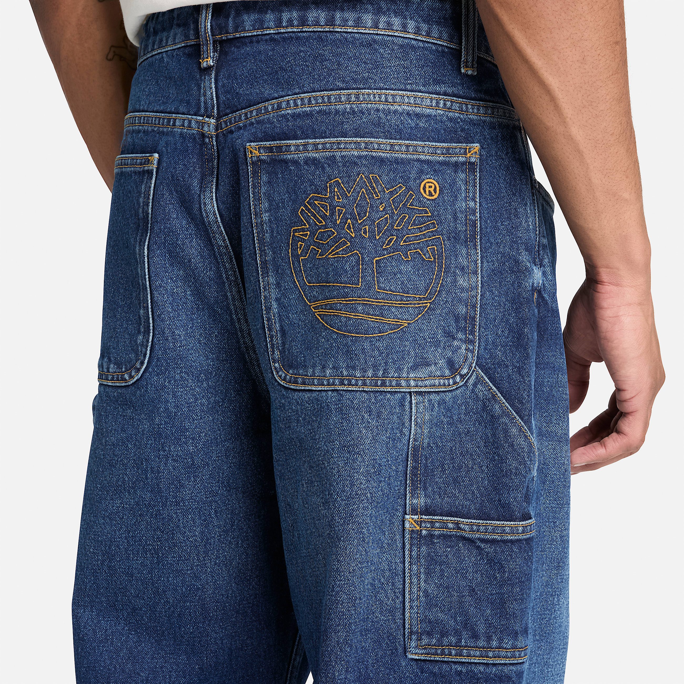 Carpenter Denim Trouser for Men in Dark Blue TBL Blue ALT3