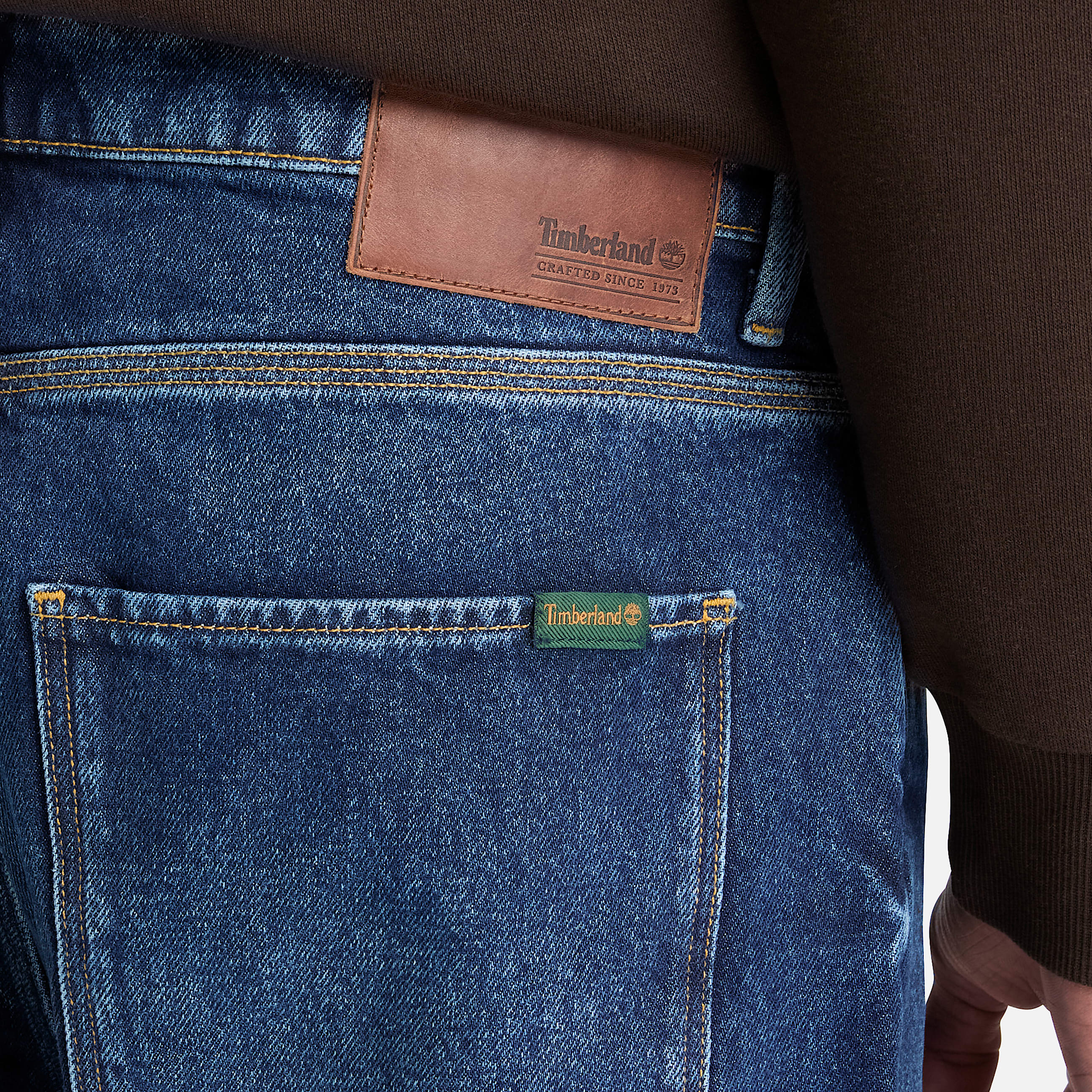 Relaxed Denim Trouser for Men in Dark Blue TBL Blue ALT3