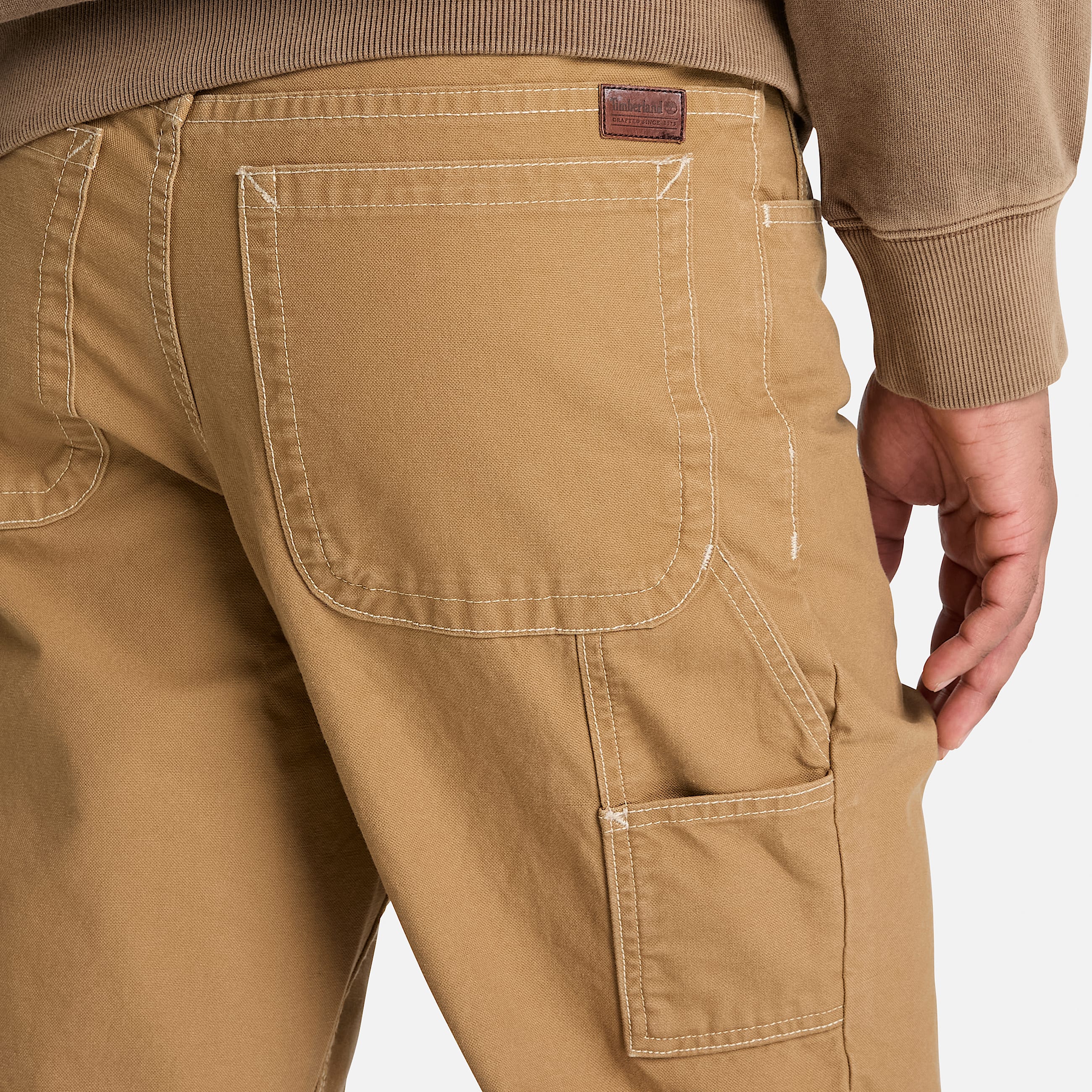 Rindge Canvas Carpenter Trouser for Men in Brown TBL Brown ALT3