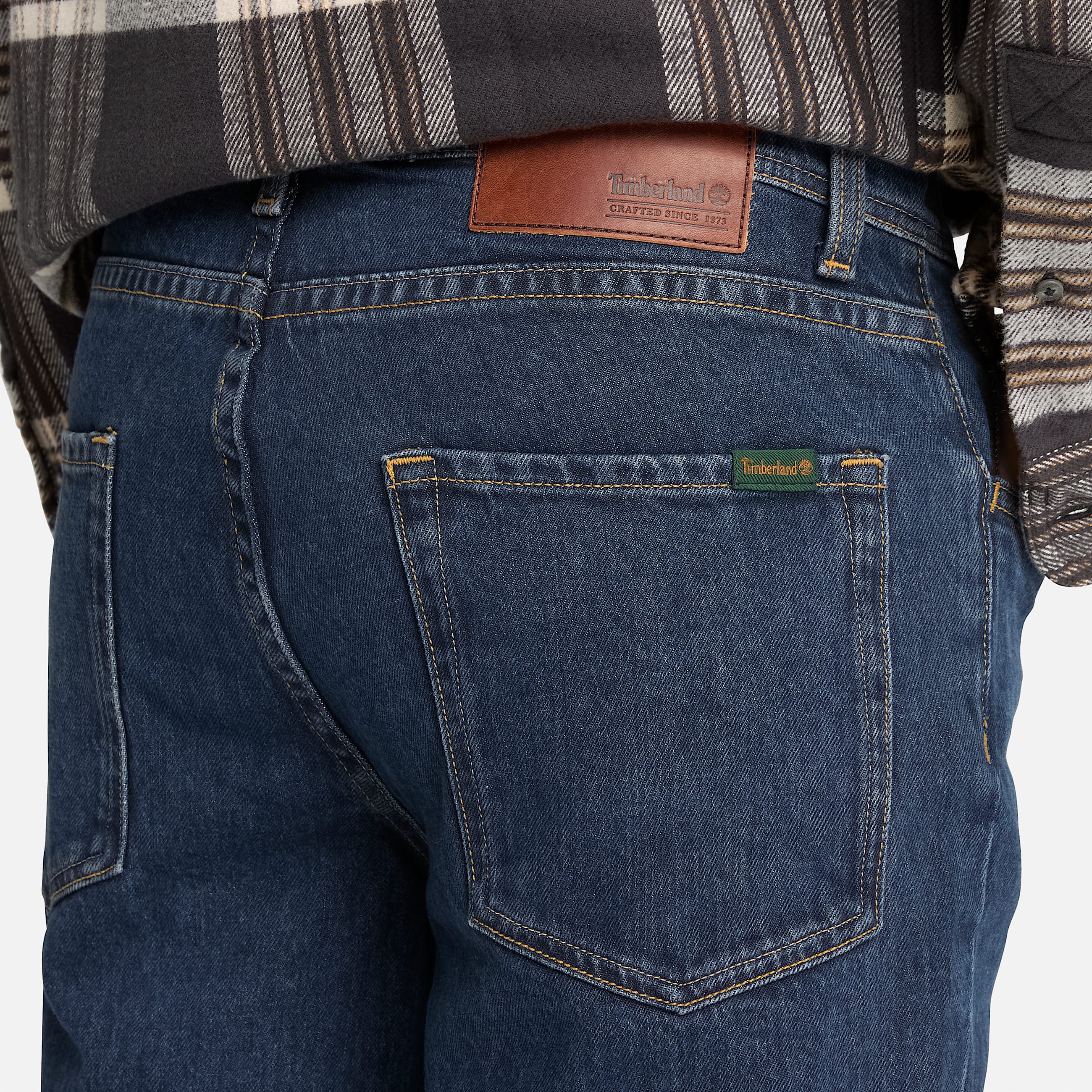 Straight Denim Trouser for Men in Dark Blue TBL Blue ALT3