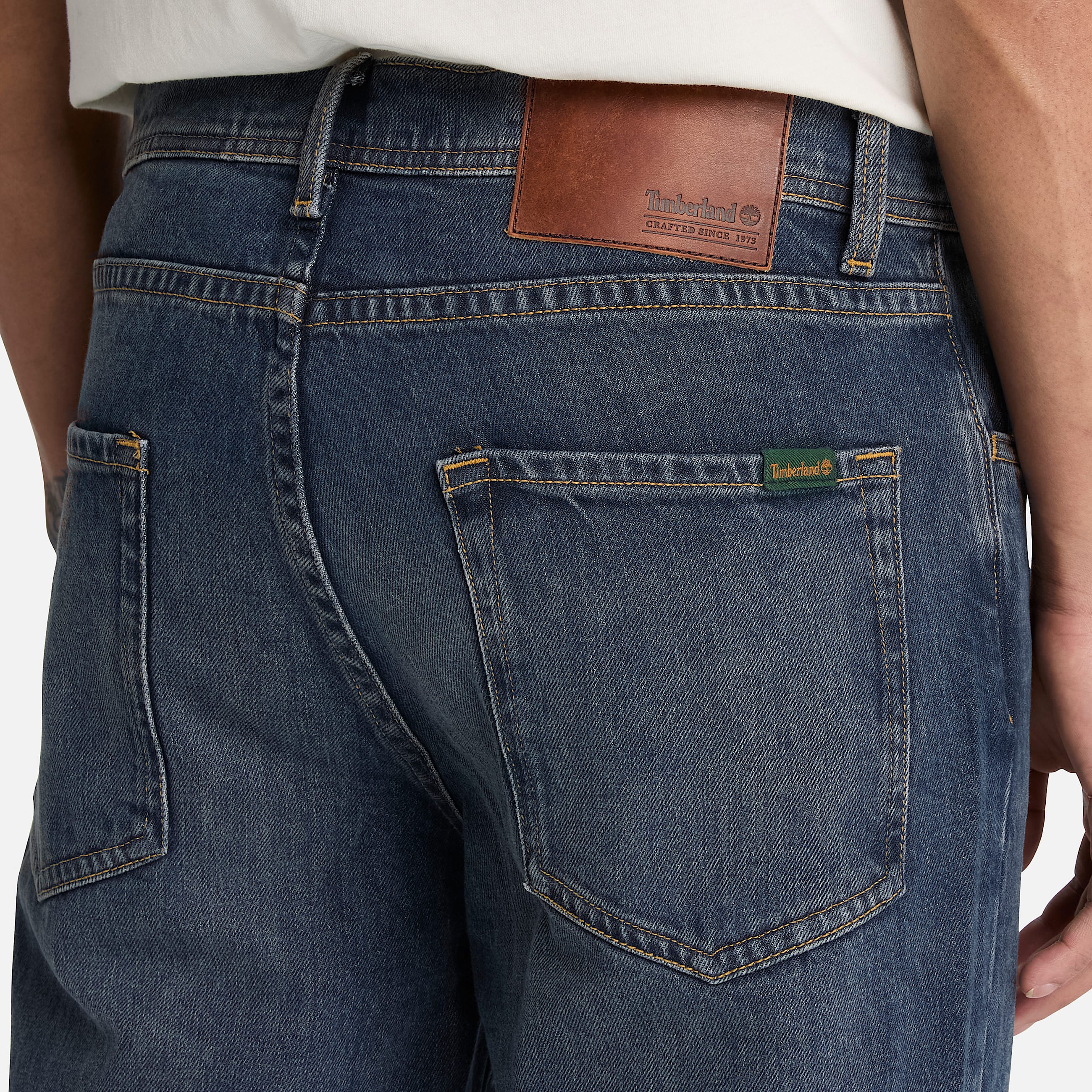 Straight Denim Trouser for Men in Dark Blue TBL Blue ALT3