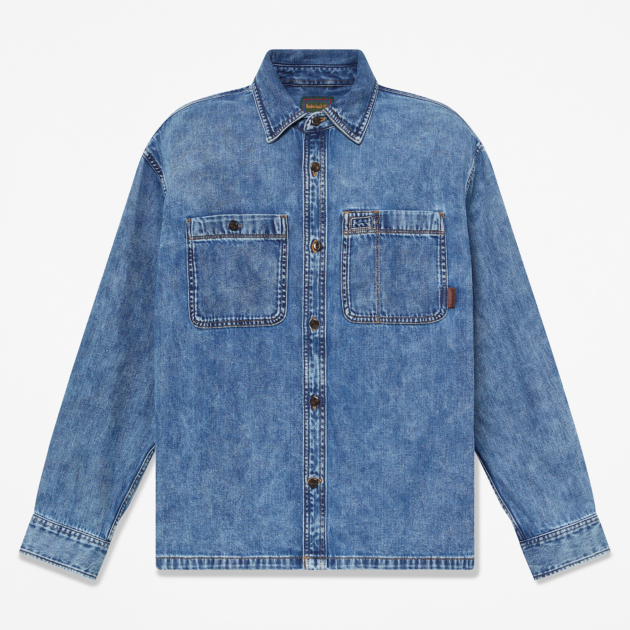 Chemise en jean  poche pour homme en bleu TBL bleu HERO
