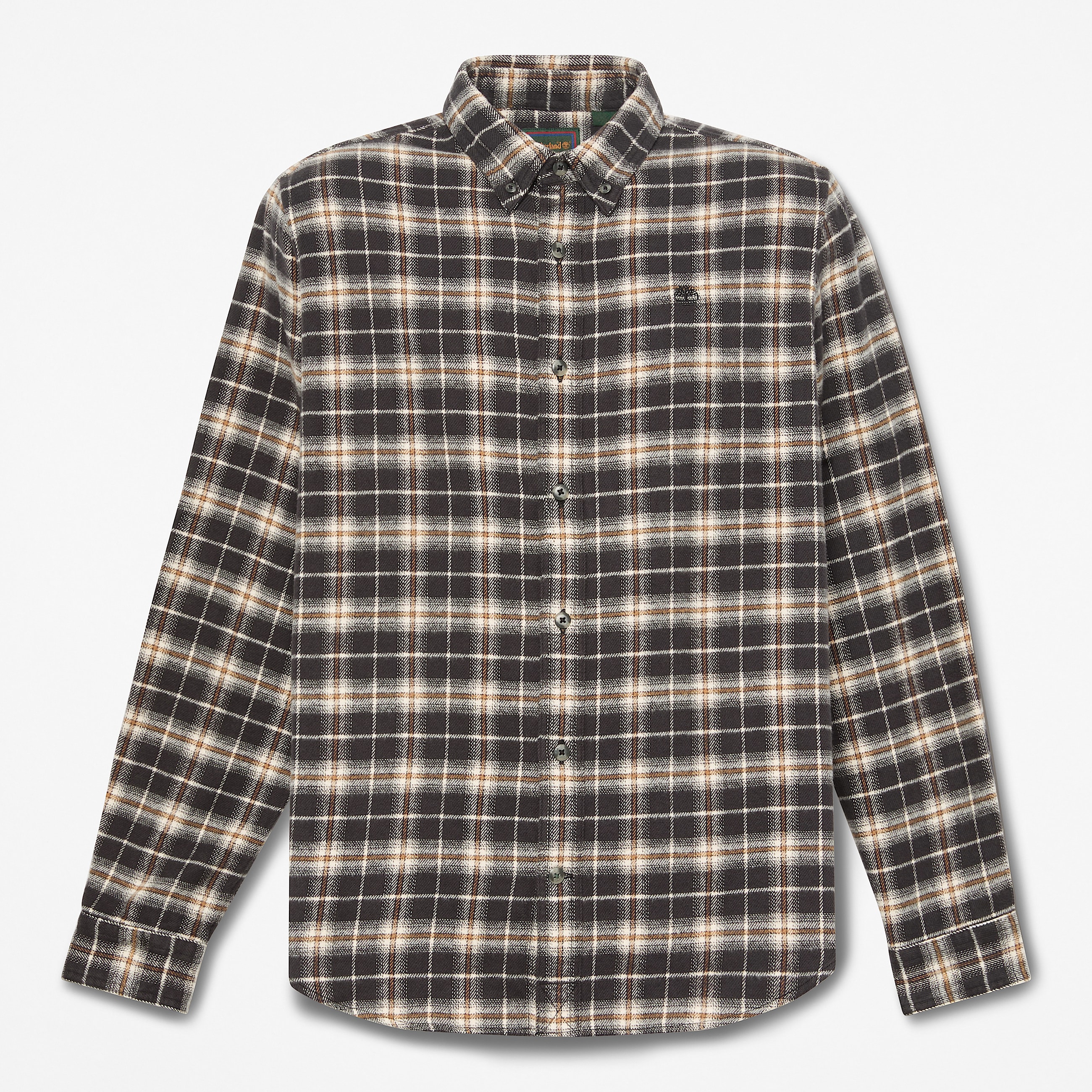 Chemise classique en flanelle  carreaux pour homme en noir TBL noir HERO