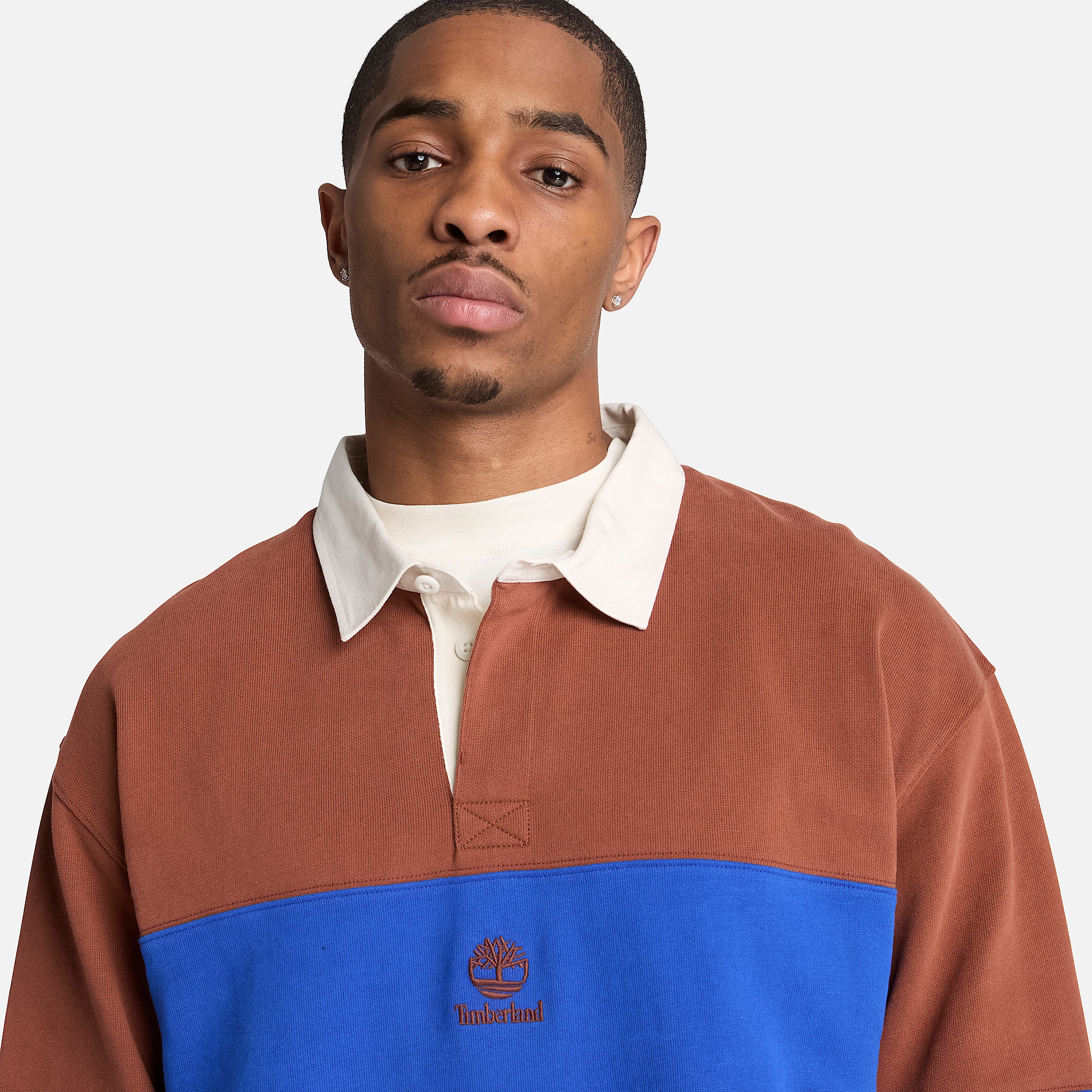 Rugby Polo Sweatshirt for Men in BrownBlue TBL Brown ALT3