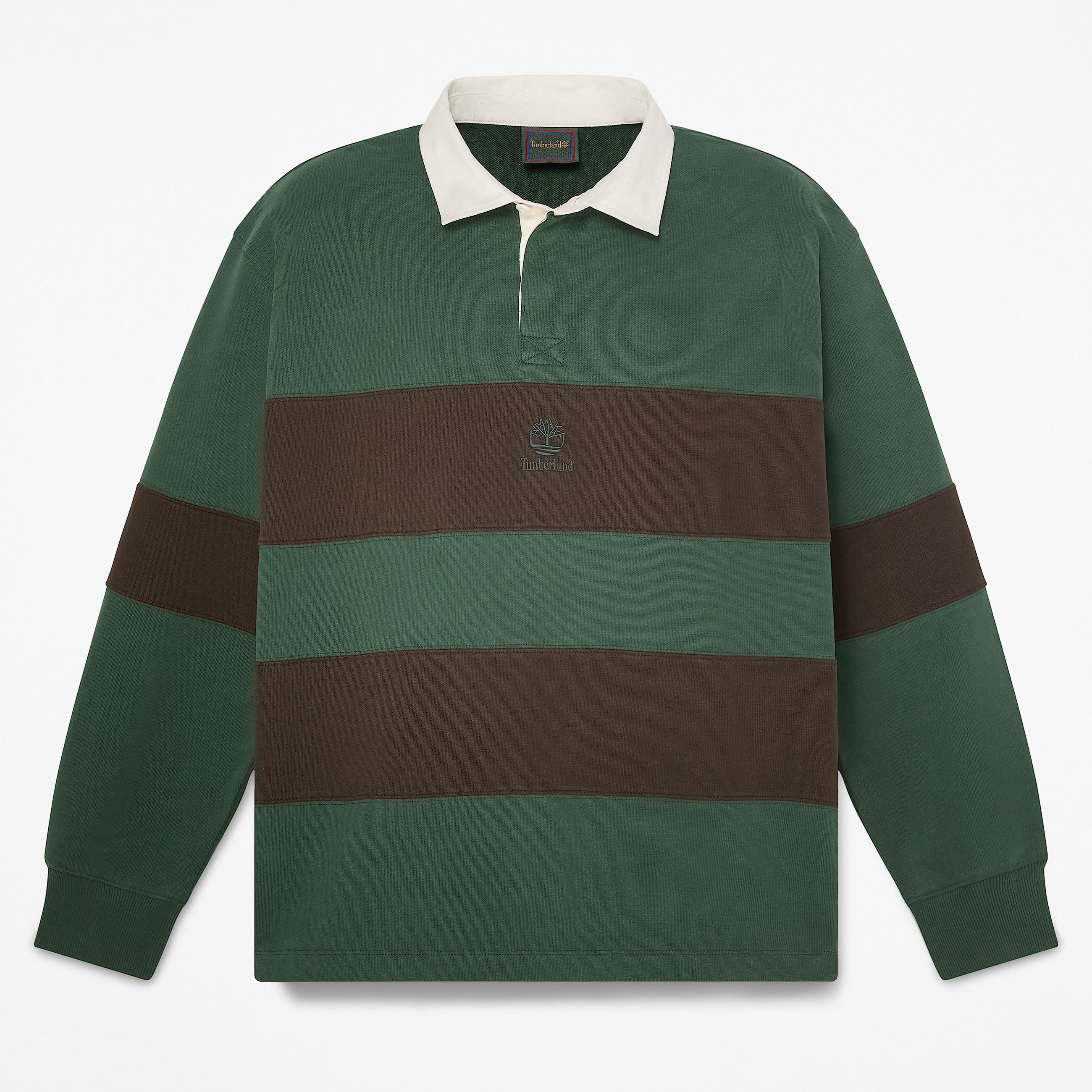 Rugby Polo Sweatshirt for Men in Dark GreenDark Brown TBL Green HERO