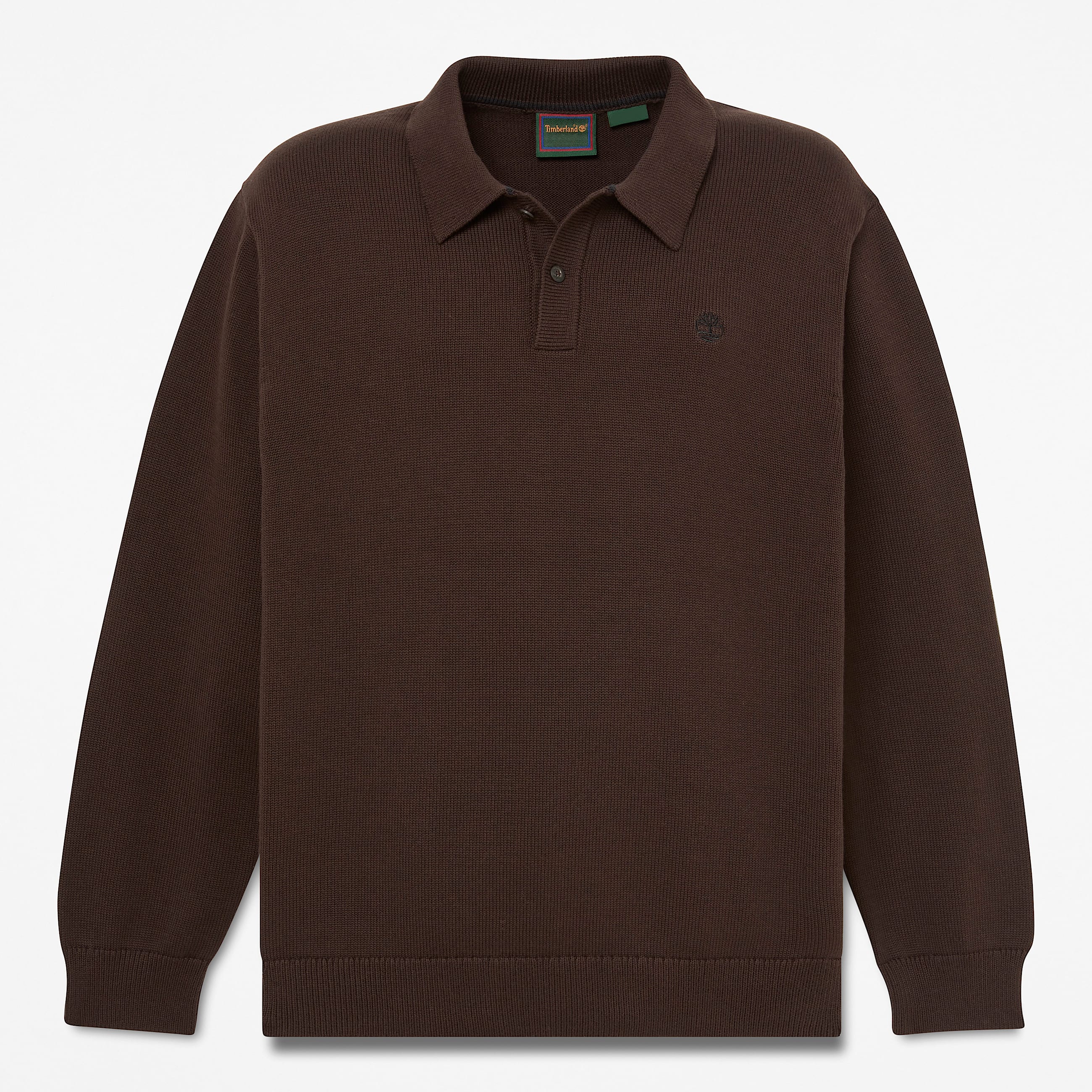 Williams River Cotton Polo Jumper for Men in Dark Brown TBL Brown HERO
