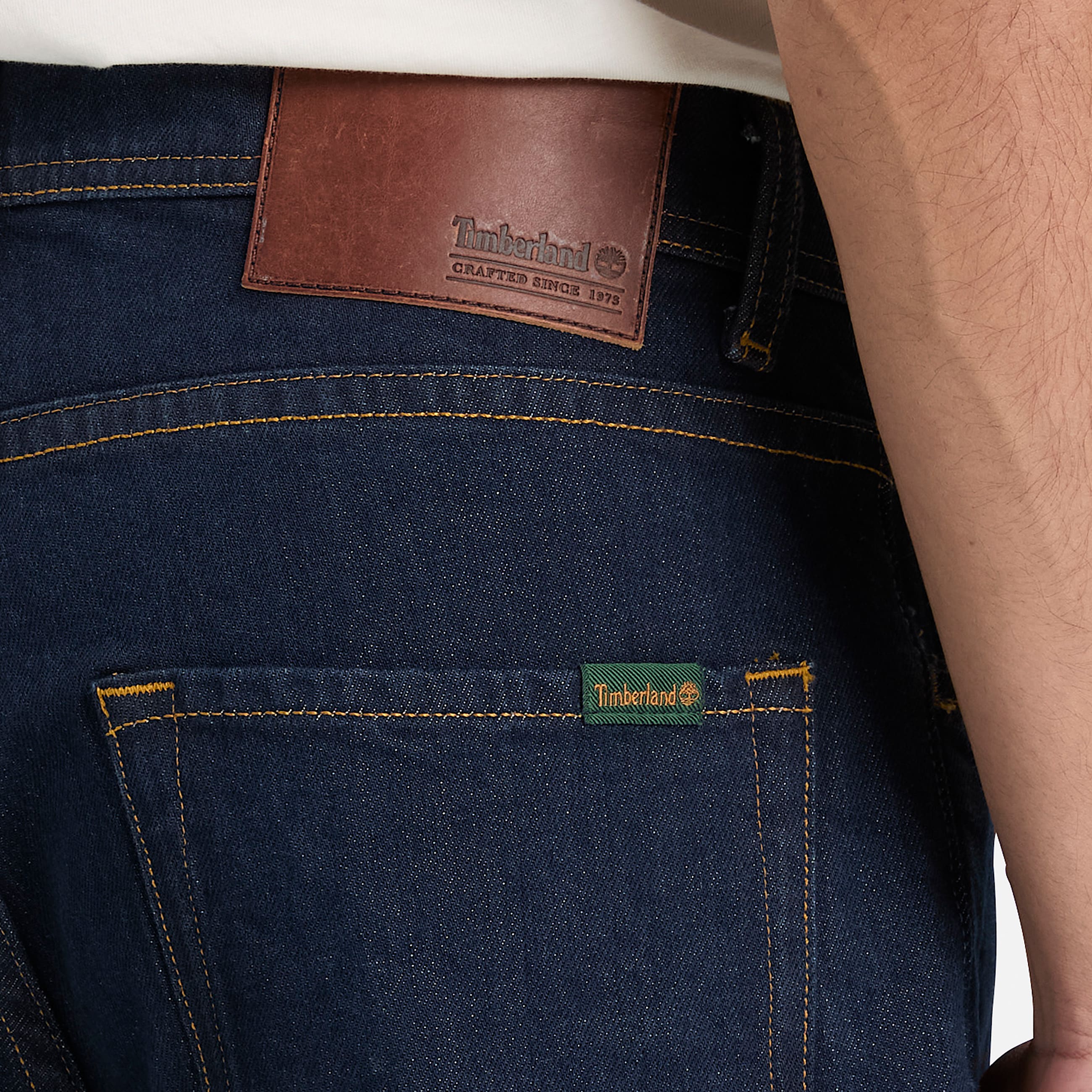Straight Denim Trouser for Men in Dark Blue TBL Blue ALT3