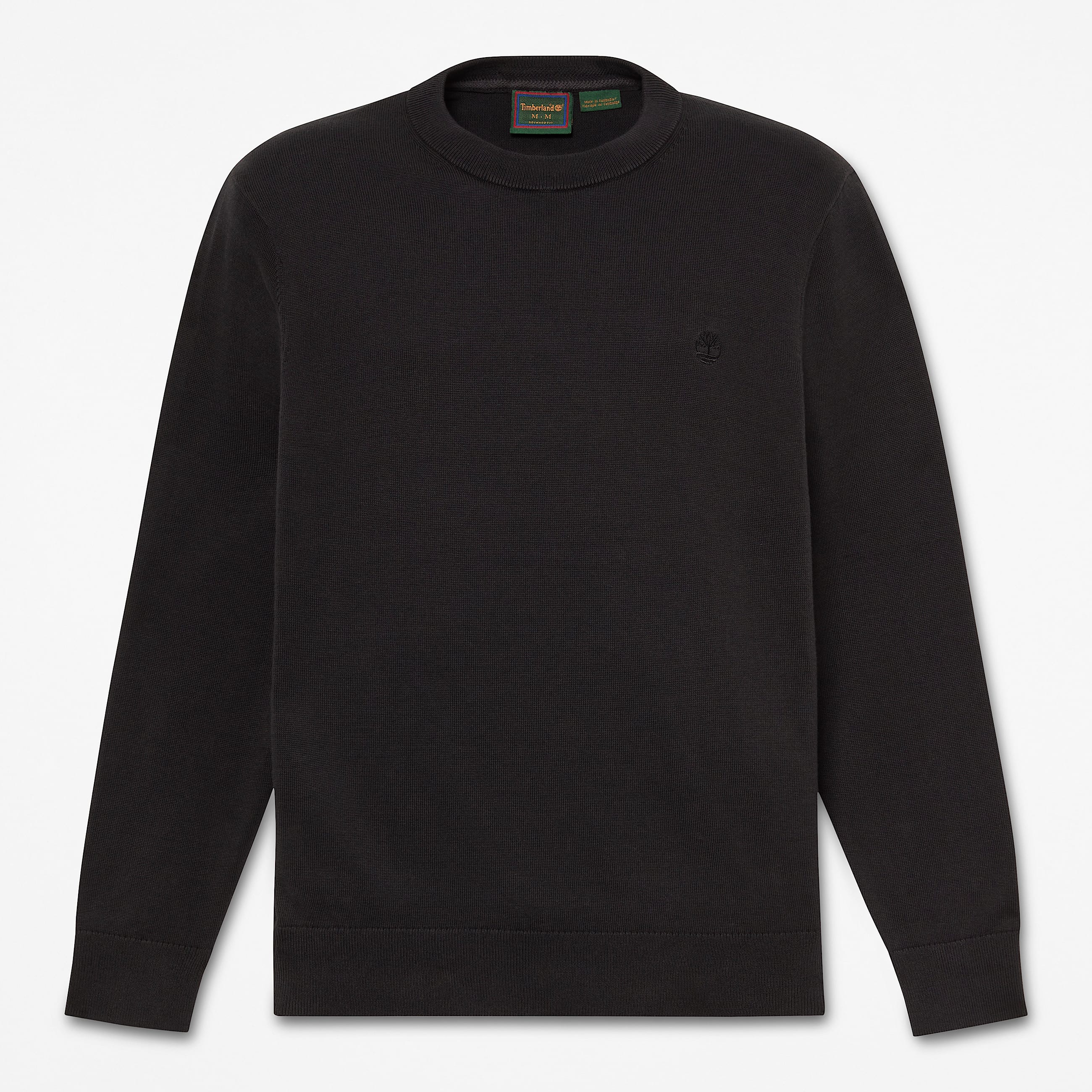Williams River Cotton Crewneck Jumper for Men in Black TBL Black HERO