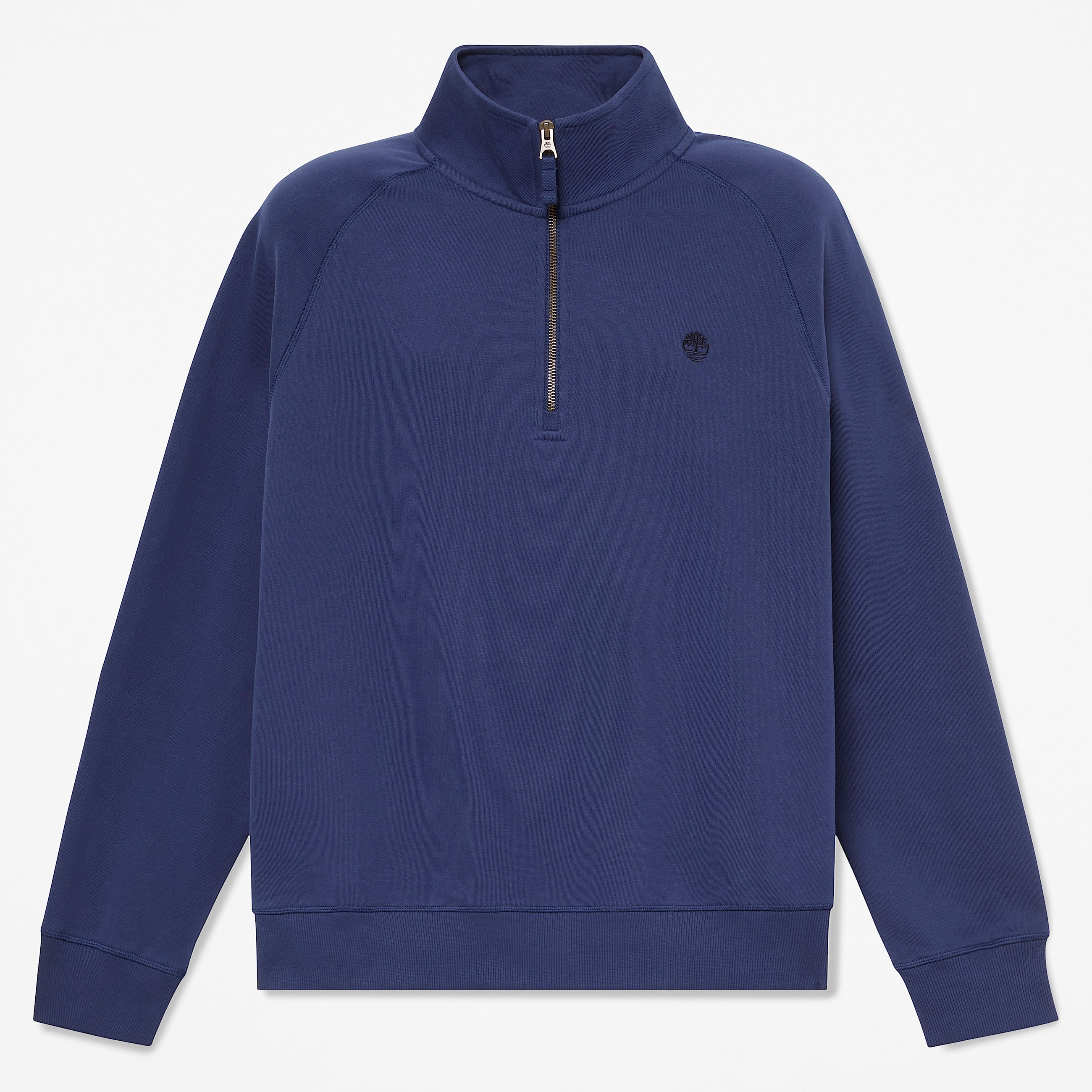Exeter River Embroidered Logo QuarterZip Sweatshirt for Men in Dark Blue TBL Blue HERO