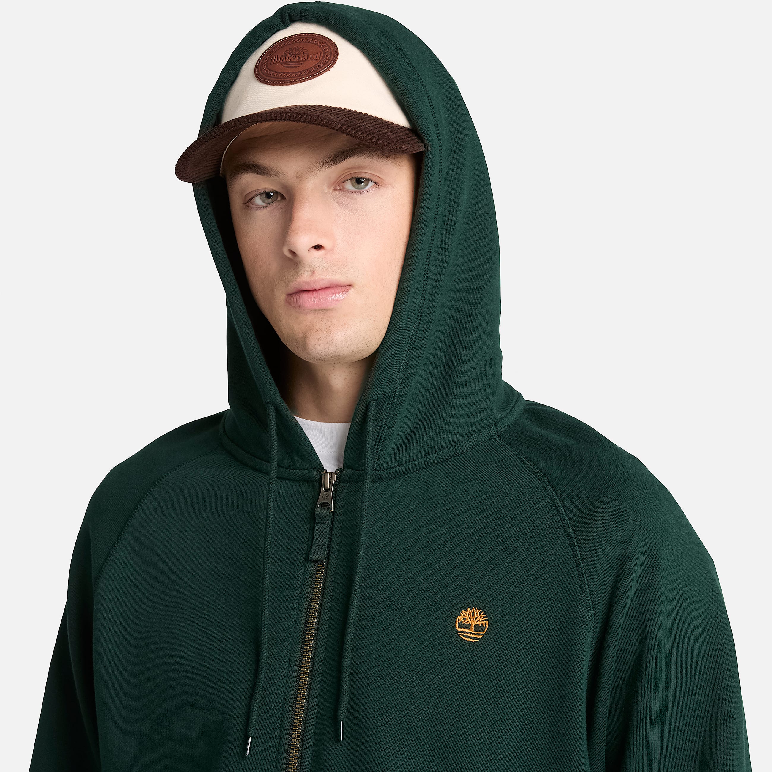 Exeter River FullZip Hoodie for Men in Dark Green TBL Green ALT3