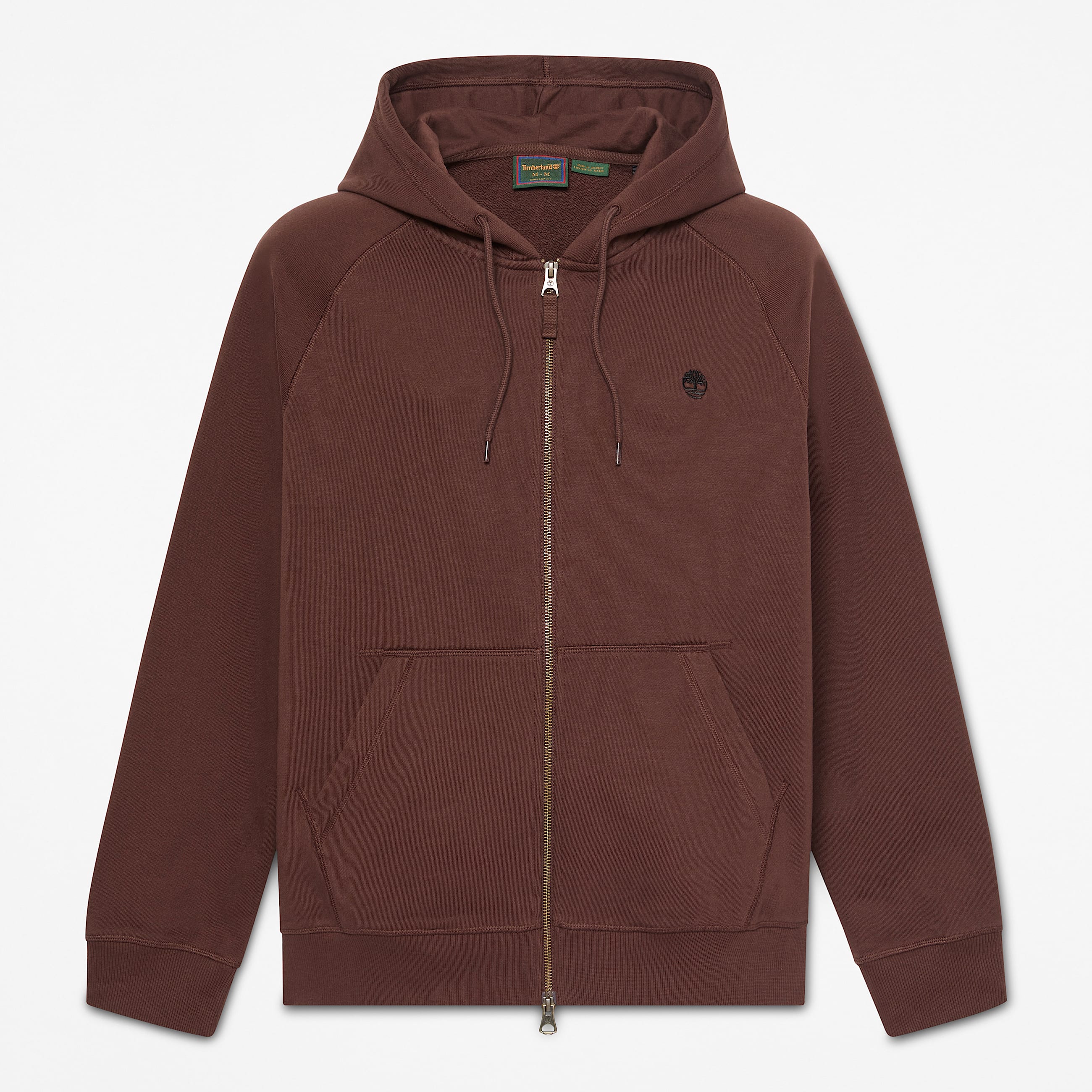 Sudadera con capucha y cremallera integral Exeter River para hombre en marrn oscuro TBL marrn HERO