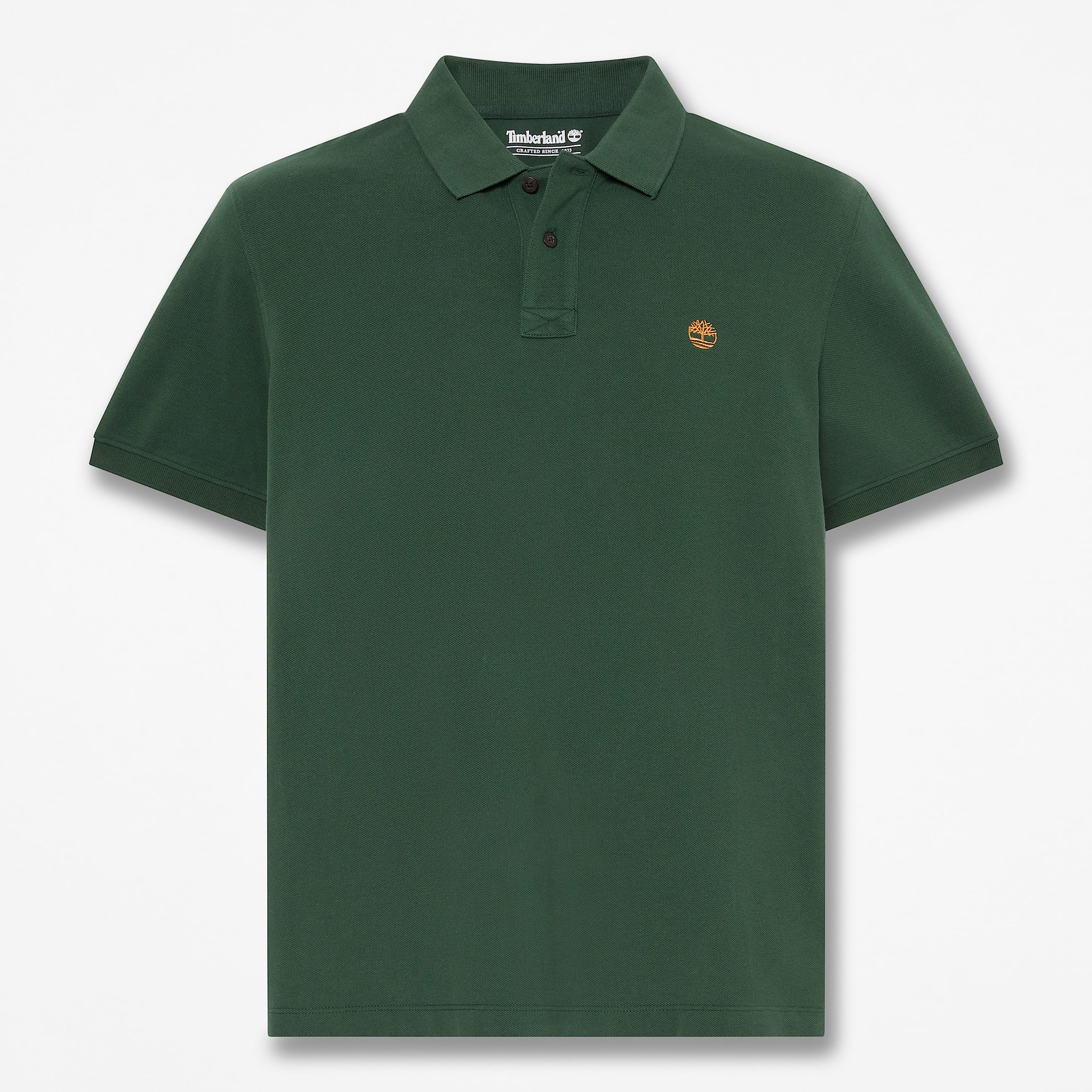 Millers River ShortSleeve Polo for Men in Dark Green TBL Green HERO