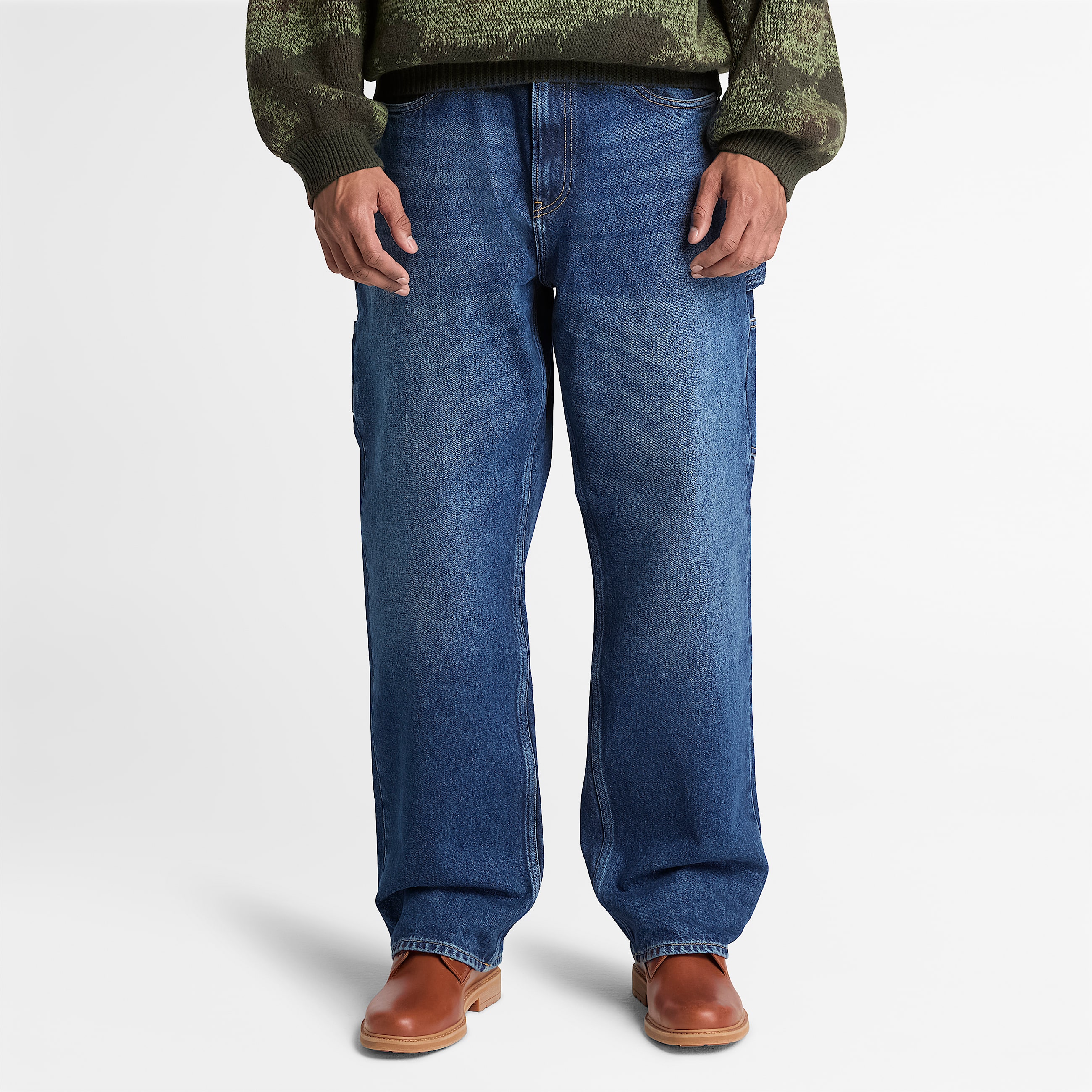 Carpenter Denim Trouser for Men in Dark Blue TBL Blue ALT1